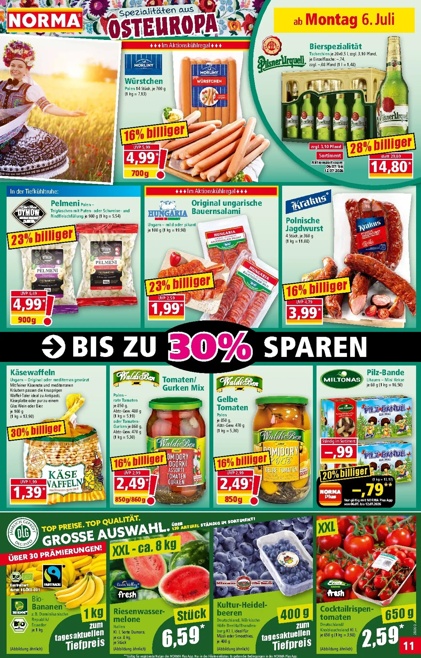 Norma Prospekt nächste Woche – von Montag 06.07.2026 bis Samstag 11.07.2026 von 6. Juli bis 11. Juli 2026 - Prospekt seite 11