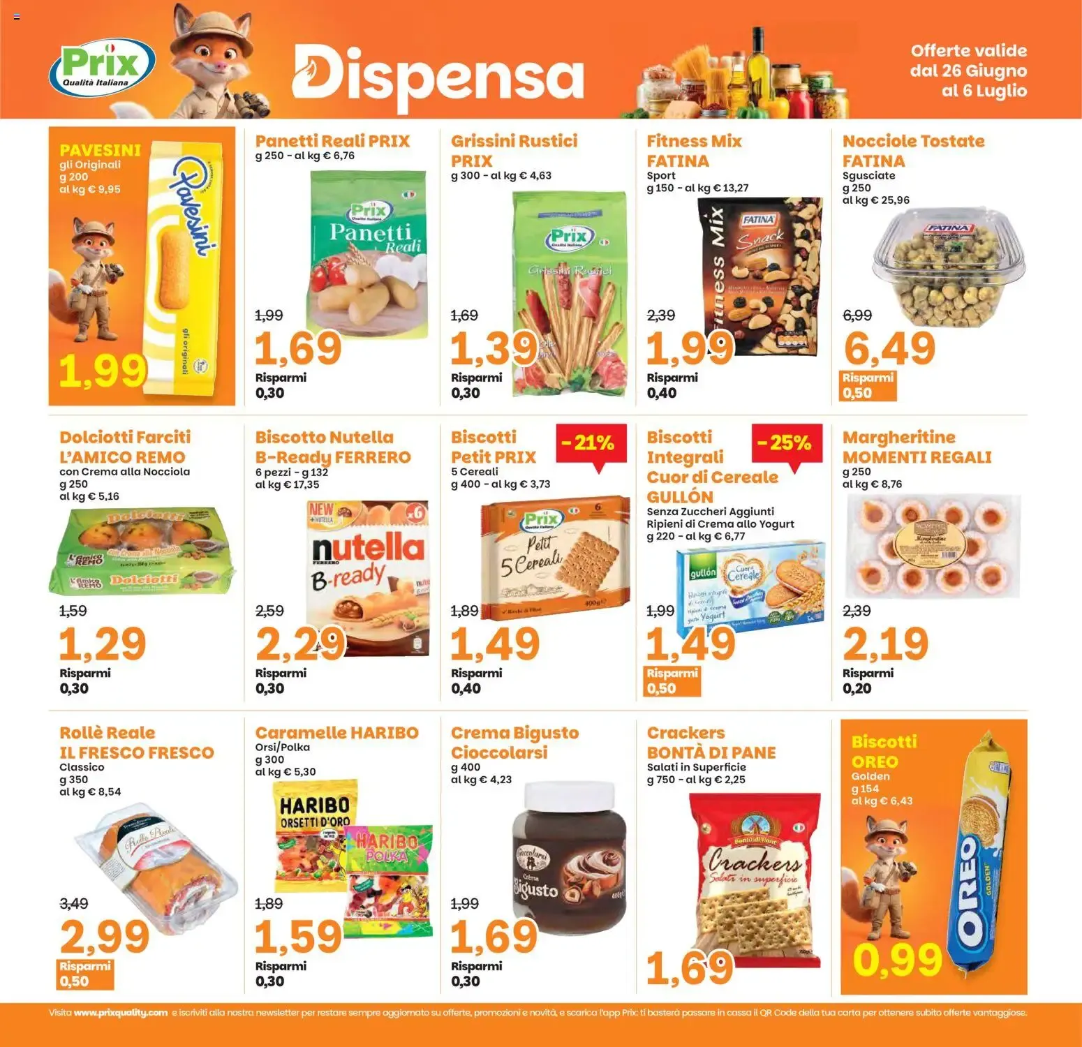Prix: Volantino Offerte 'AL COSTO' da 26 giugno a 6 luglio di 2026 - Pagina del volantino 16