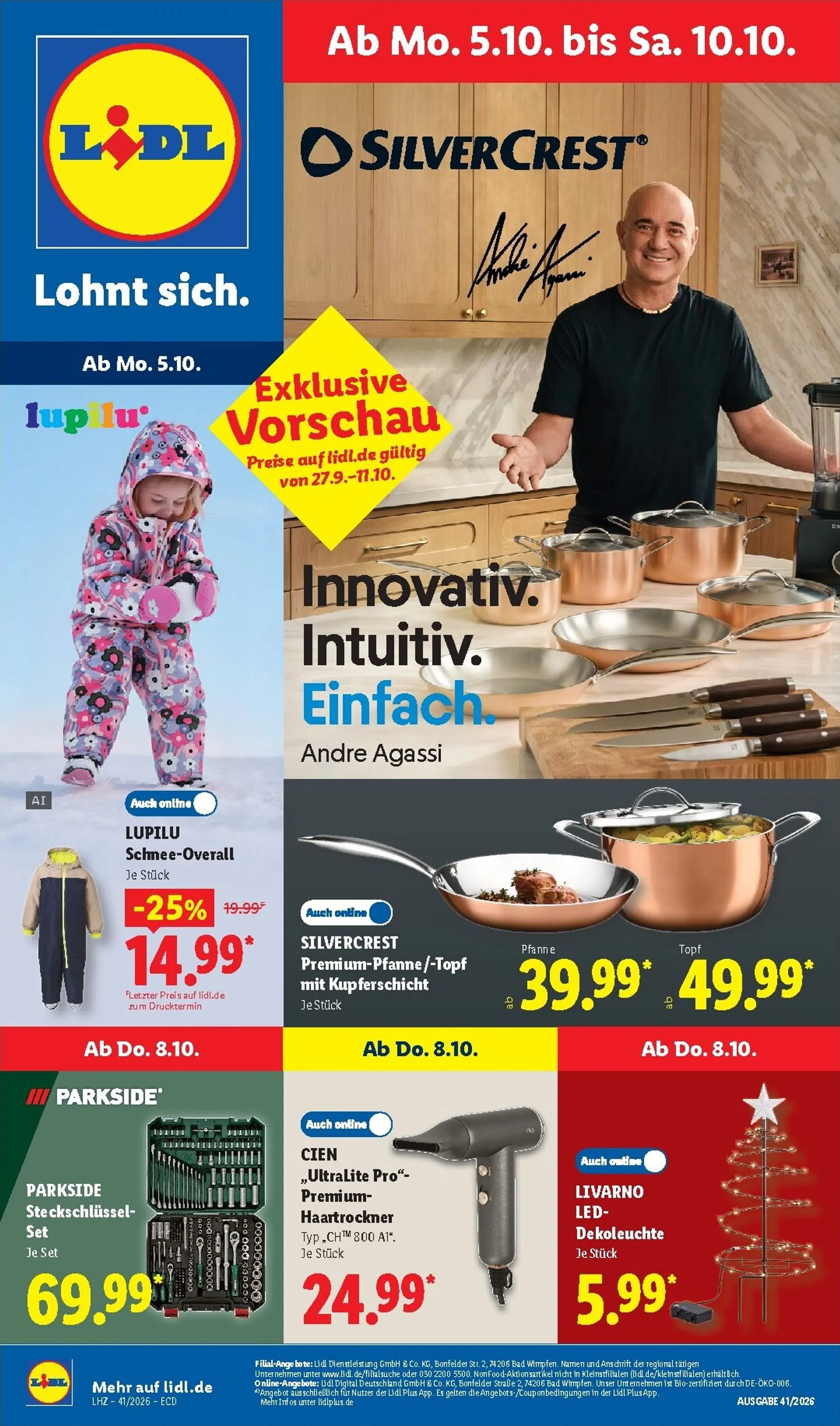Lidl - Lohnt sich. von 5. Oktober bis 10. Oktober 2026 - Prospekt seite 1