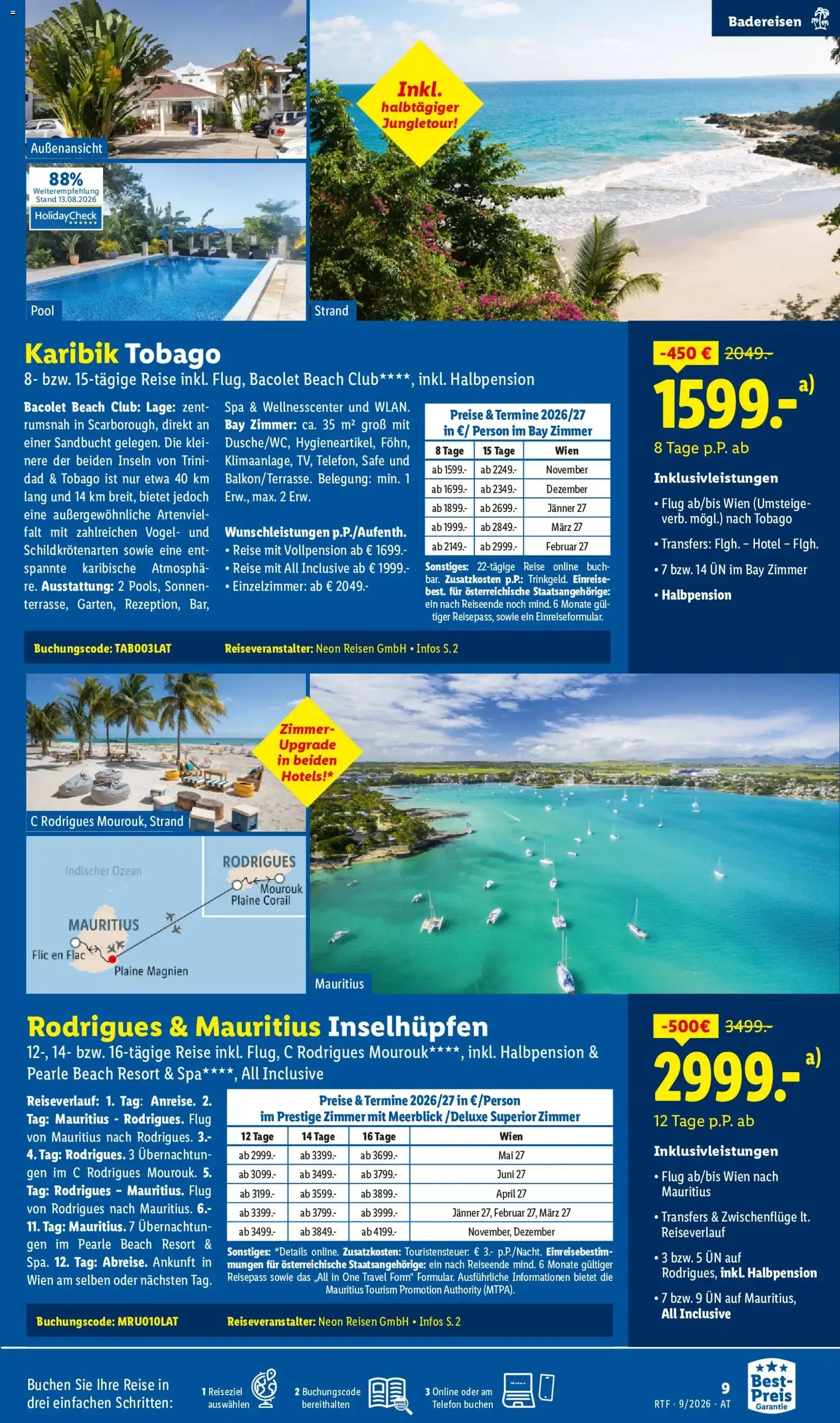 Traumurlaub zum Best-Preis buchen lohnt sich. von 12. September bis 15. Oktober 2026 - Flugblätt seite  9