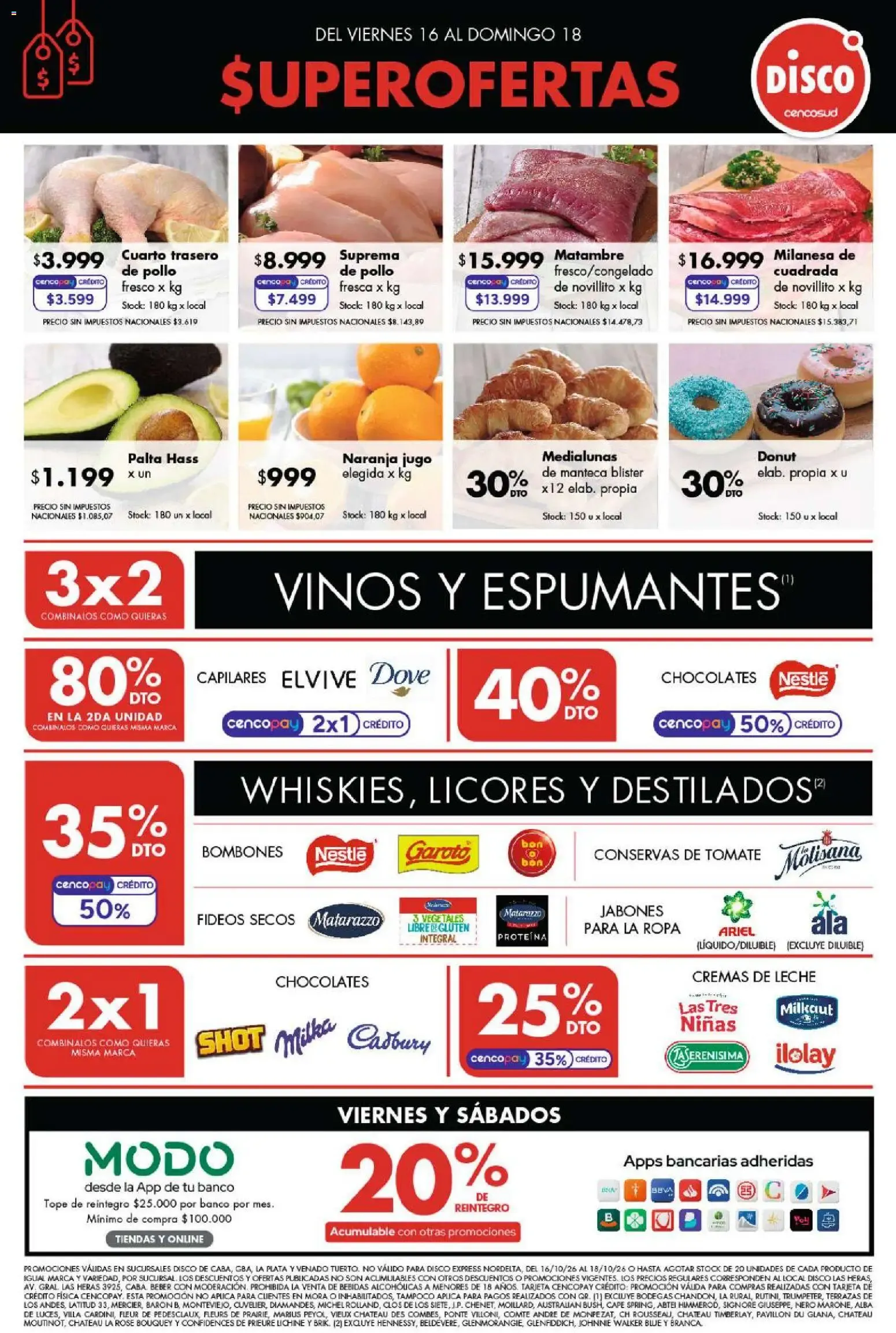 Ofertas de Disco - Ofertas | Bs. As. y Santa Fé del 16/10/2026 - 18/10/2026 16 de octubre al 18 de octubre 2026 - Página 1 del catálogo