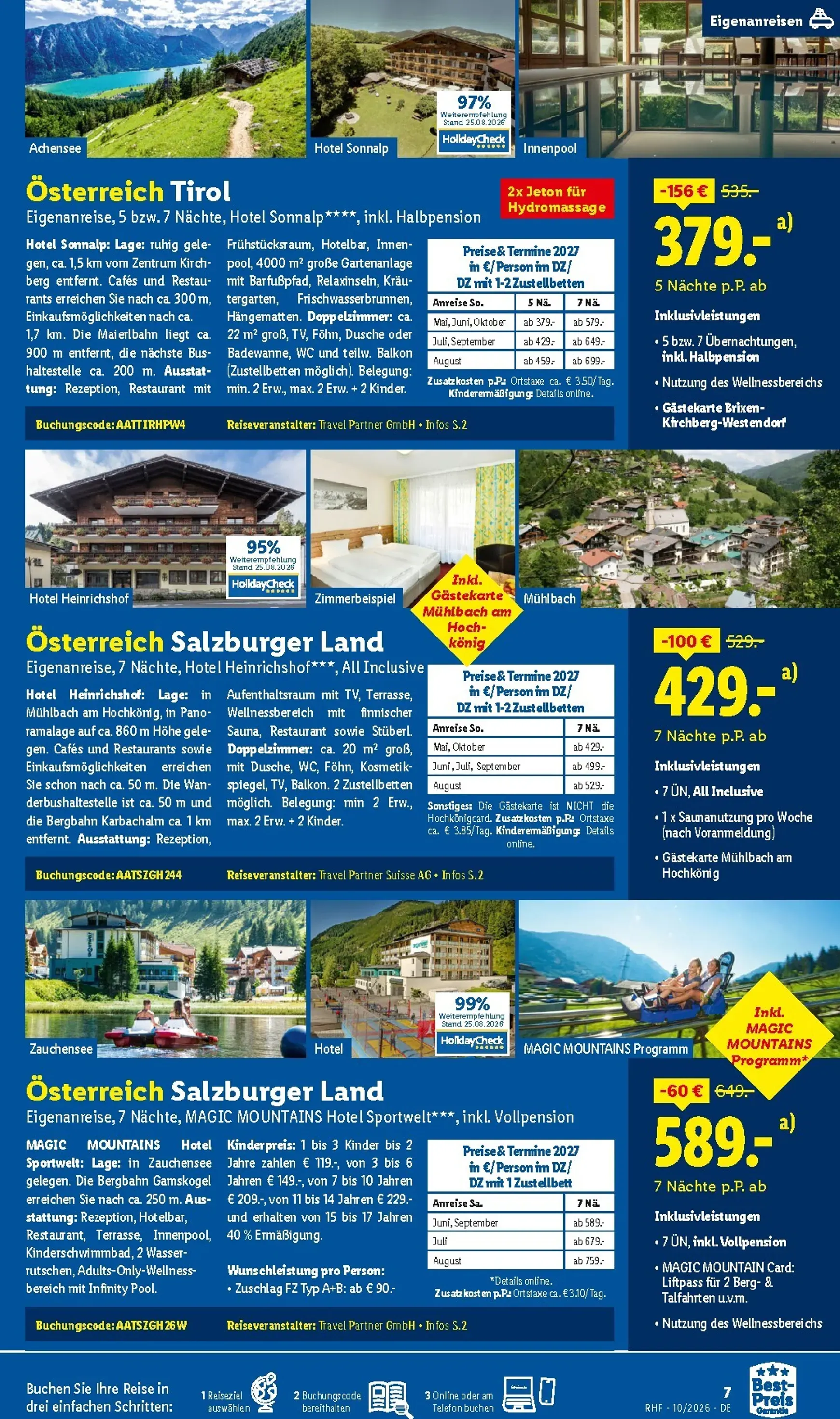 Lidl - Reise-Highlights Prospekt – von Mittwoch 30.09.2026 bis Samstag 31.10.2026 von 30. September bis 31. Oktober 2026 - Prospekt seite 7