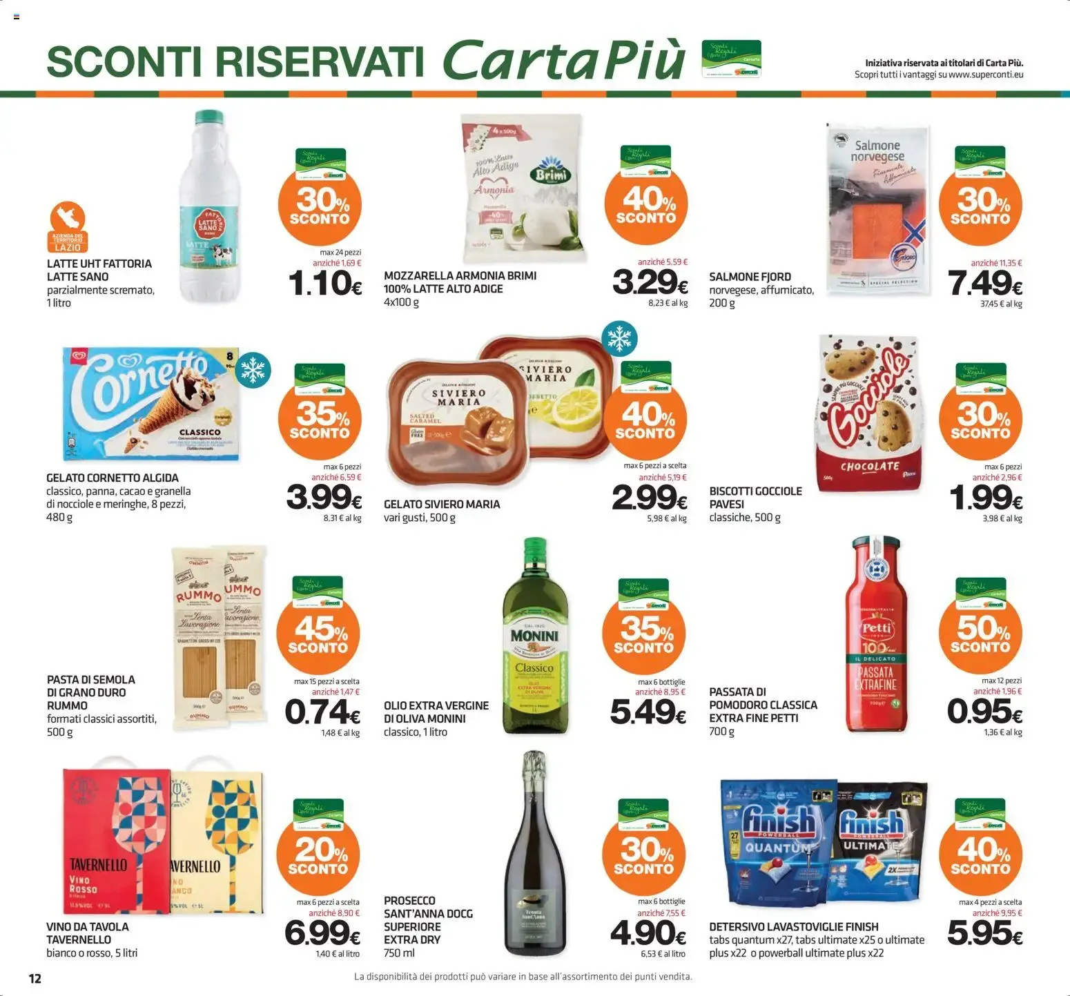Superconti Supermercati - Grandes Descuentos da 18 giugno a 1 luglio di 2026 - Pagina del volantino 12