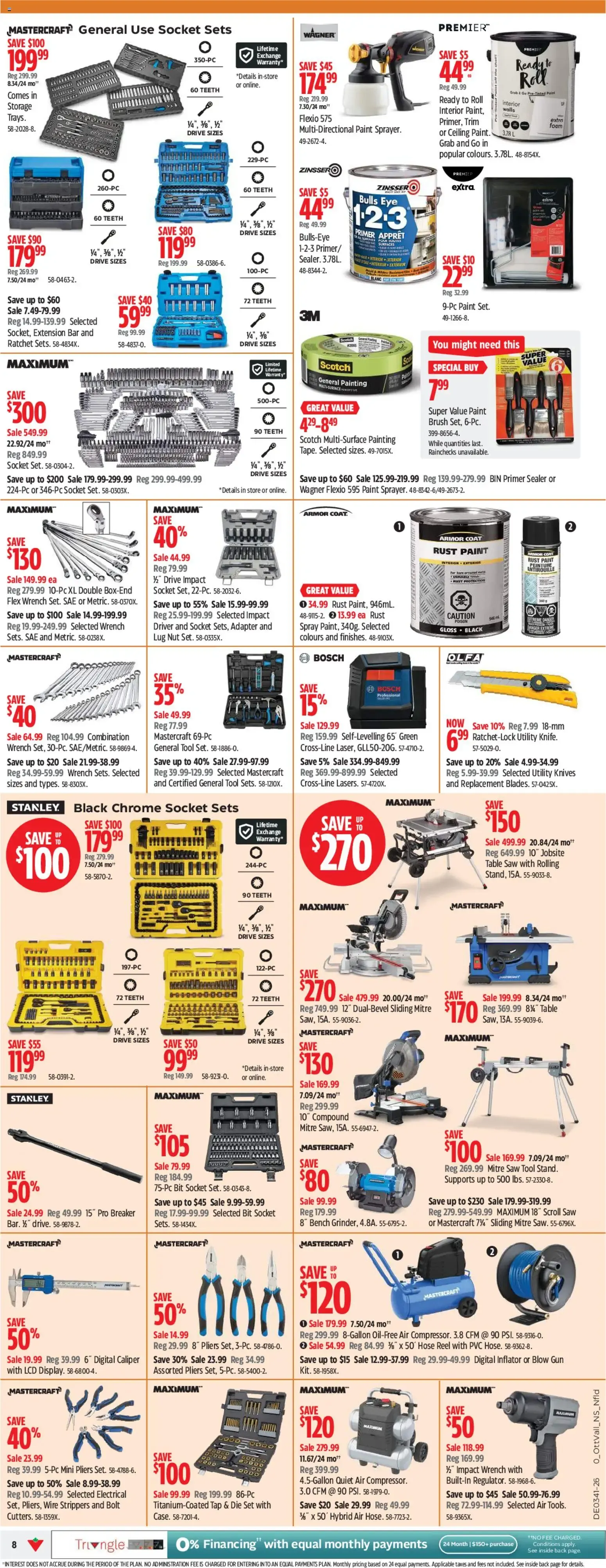 Canadian Tire weekly flyer from Oct 8, 2026 > weekly specials & deals from October 8 to October 14 2026 - flyer page 8