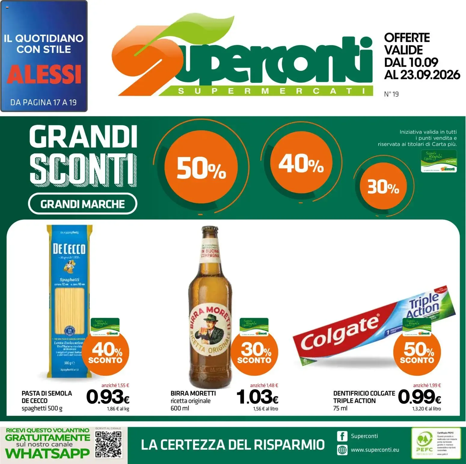 Superconti volantino dal 10/09/2026 - online Offerte