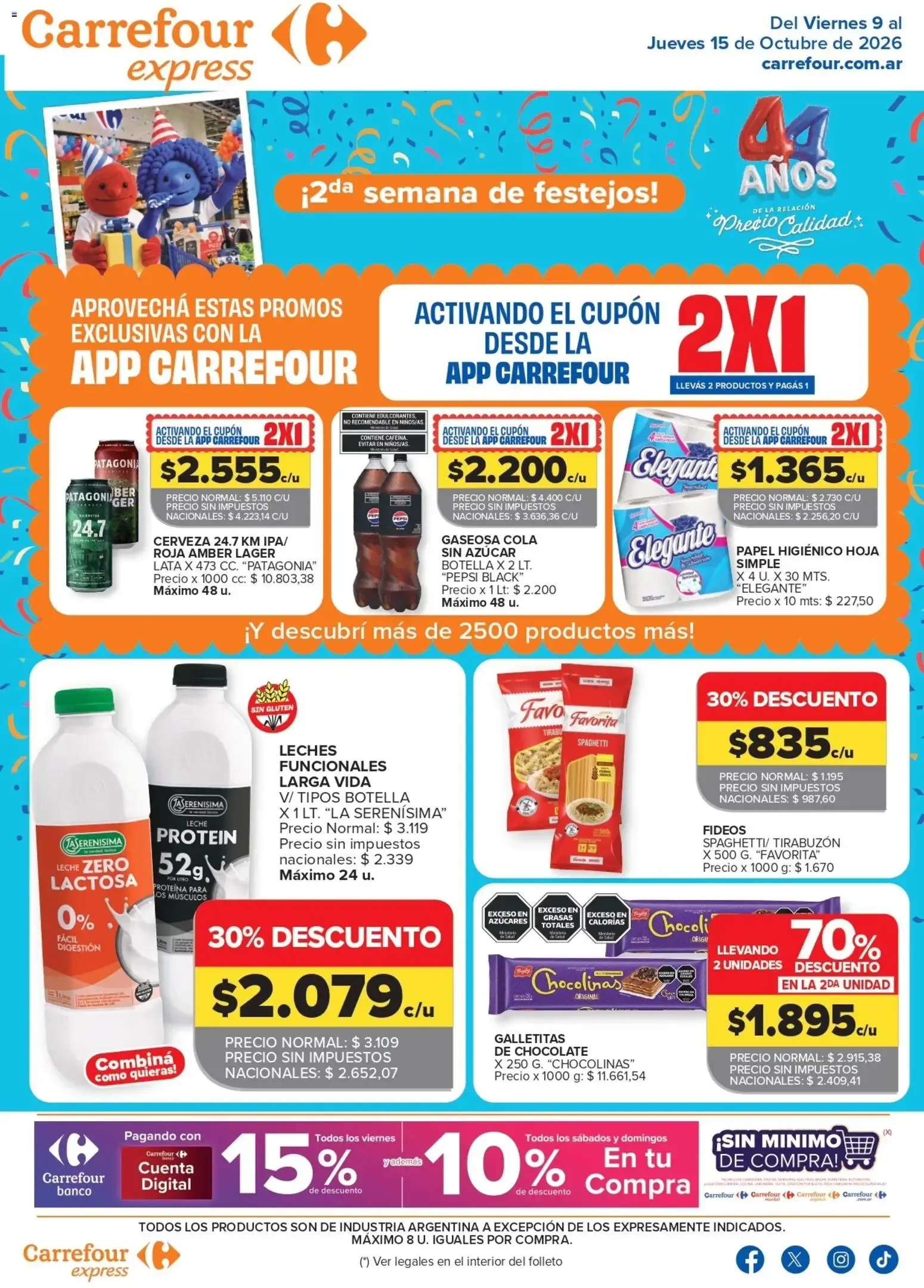 Ofertas de Carrefour Express catálogo del 09/10/2026 - 15/10/2026 9 de octubre al 15 de octubre 2026 - Página 1 del catálogo