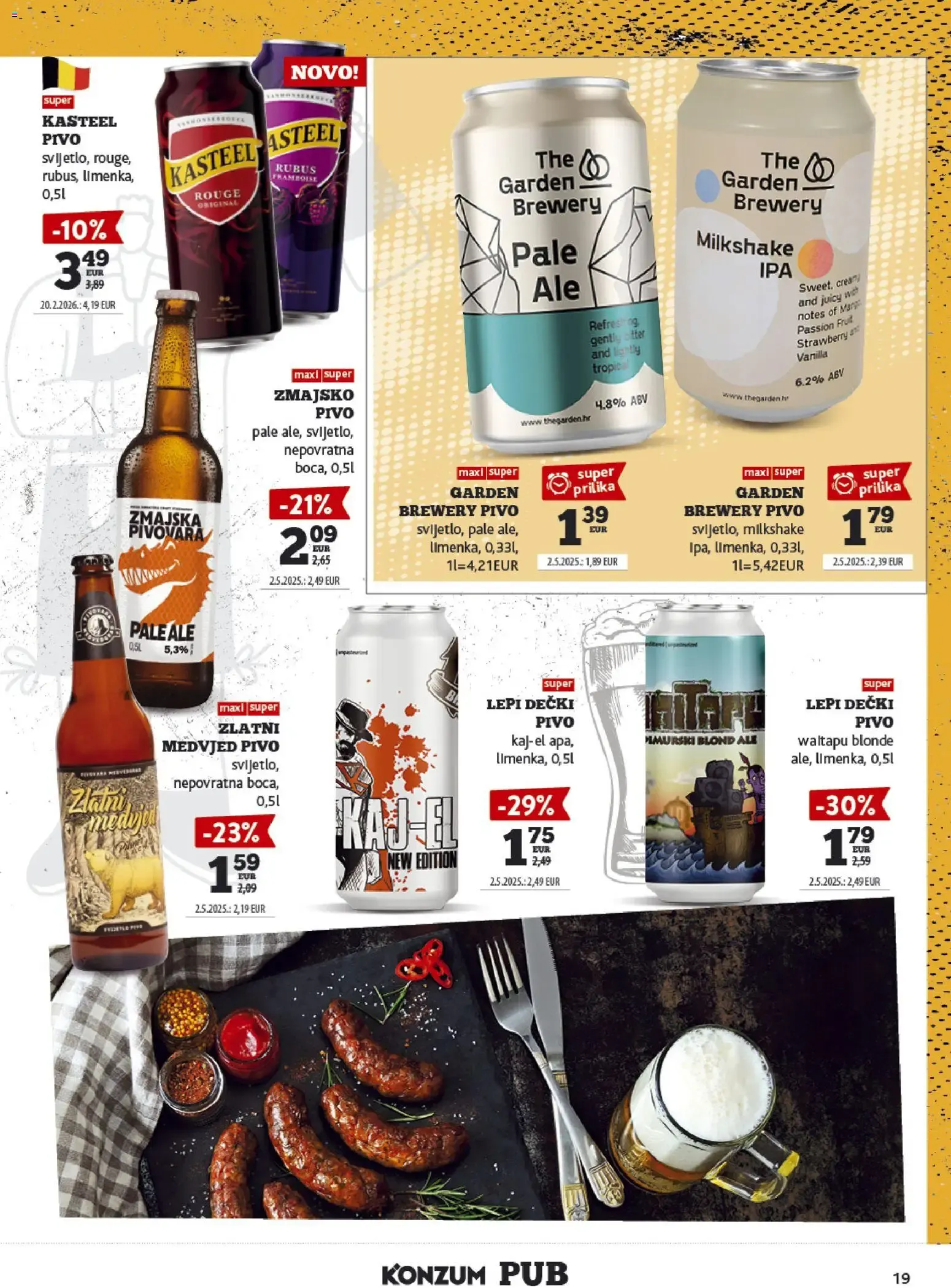 Katalog Konzum Pub: Oferta de Cervezas od 14. rujna do 27. rujna 2026. - Pregled Stranica 19