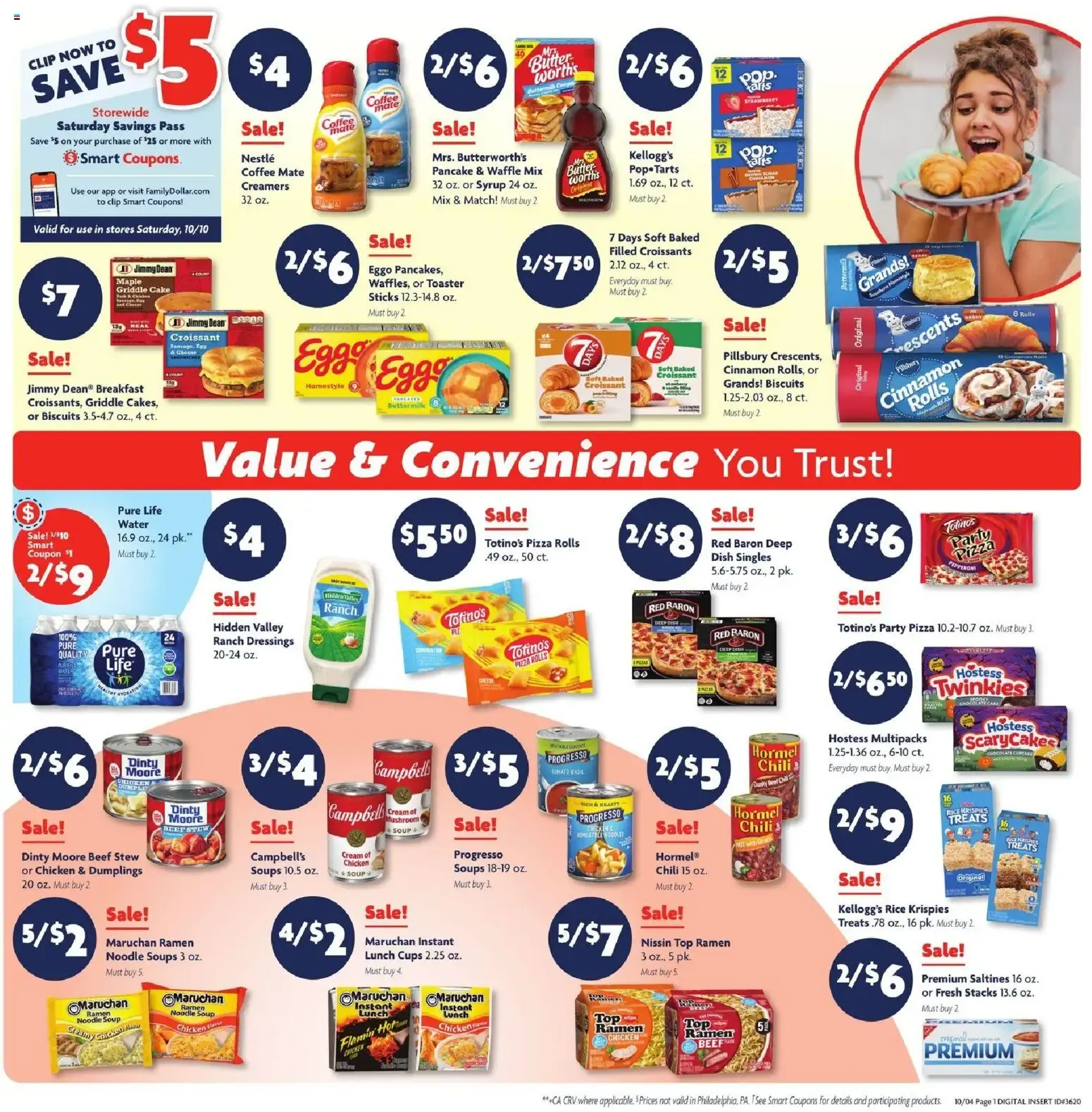 Weekly promotion Family Dollar Weekly Ad (10/04 - 10/12 2026) - Flyer spanning from October 4 to October 12 2026 - Page 2 for Catalogue 365