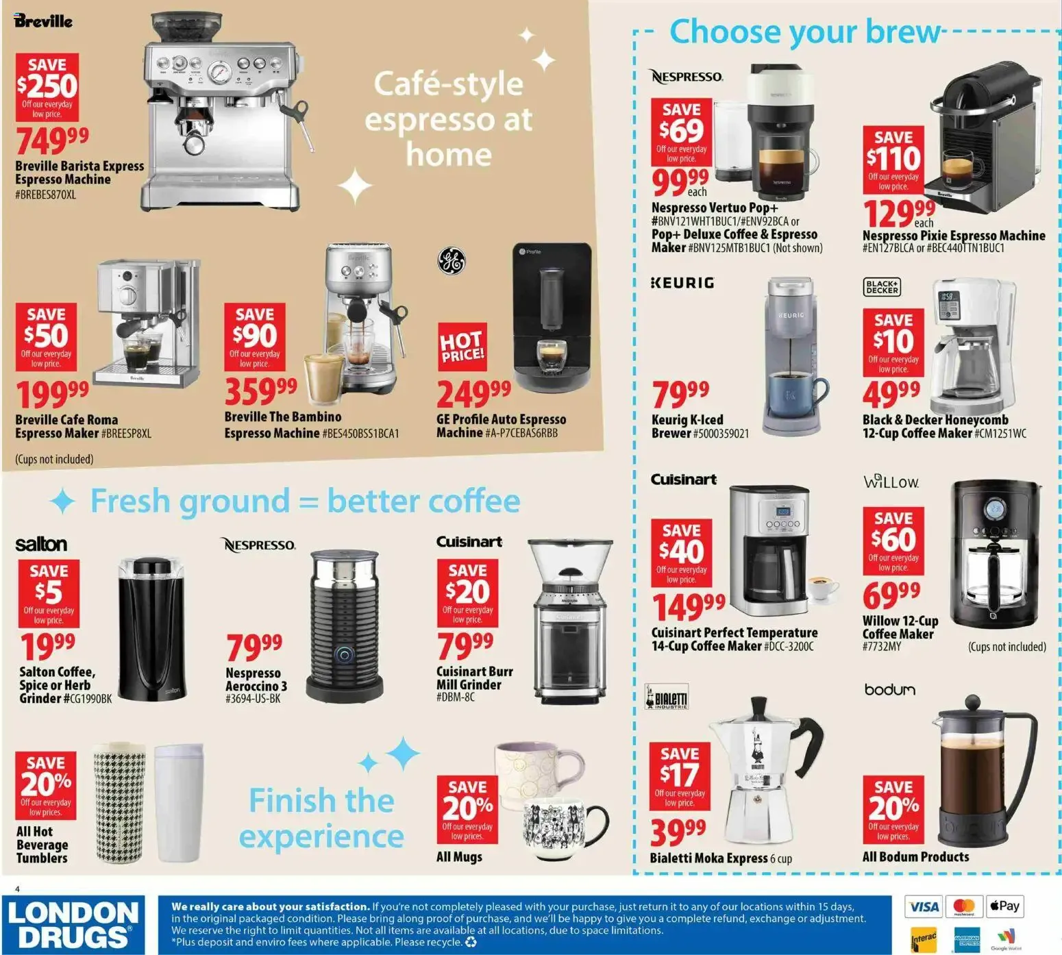 London Drugs flyer - Coffee & Tea from Aug 14, 2026 > weekly specials & deals from August 14 to September 9 2026 - flyer page 4