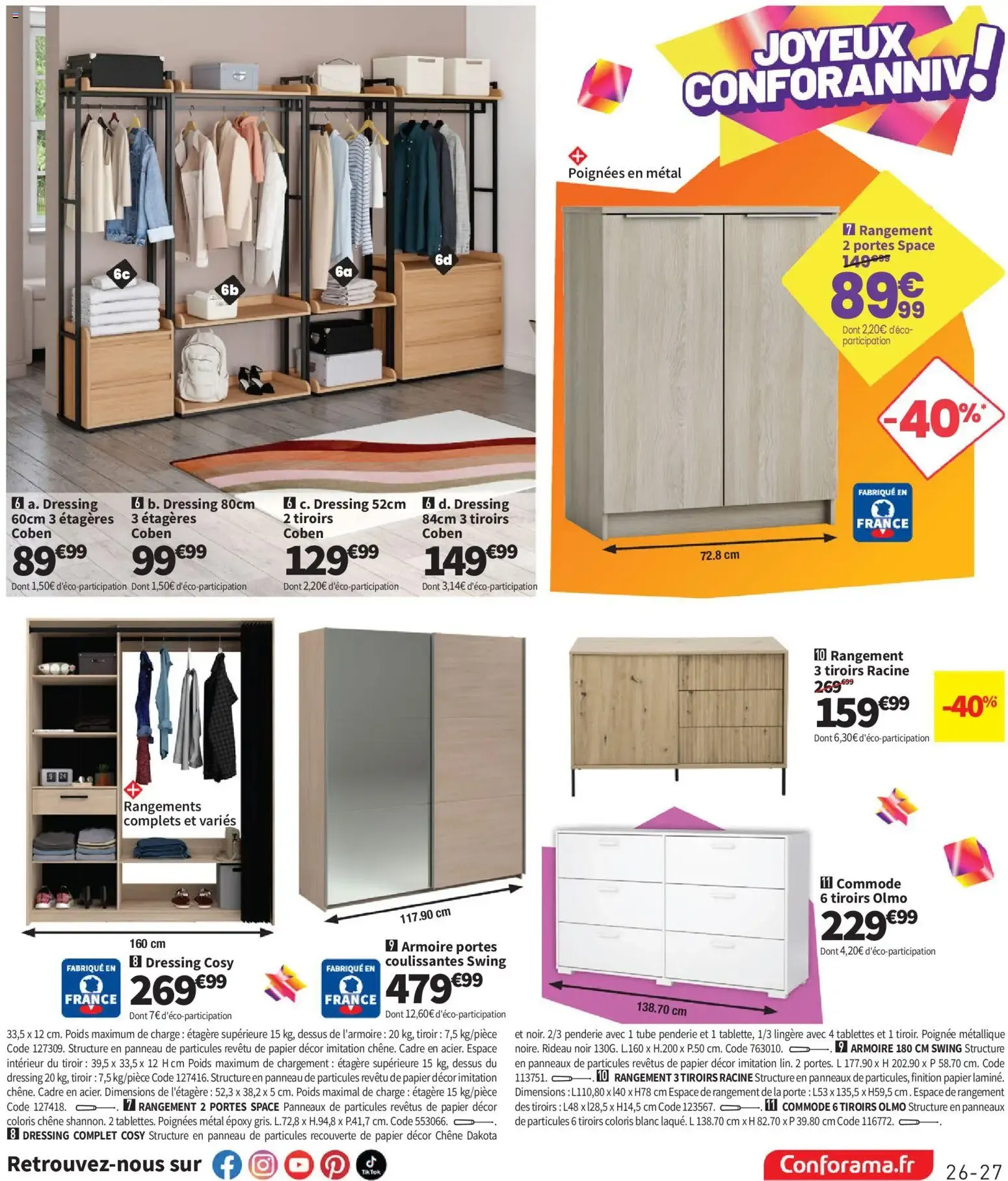 Conforama catalogue à partir du 25/08/2026 - promo en ligne du 25 août au 28 septembre 2026 - Catalogue page 27