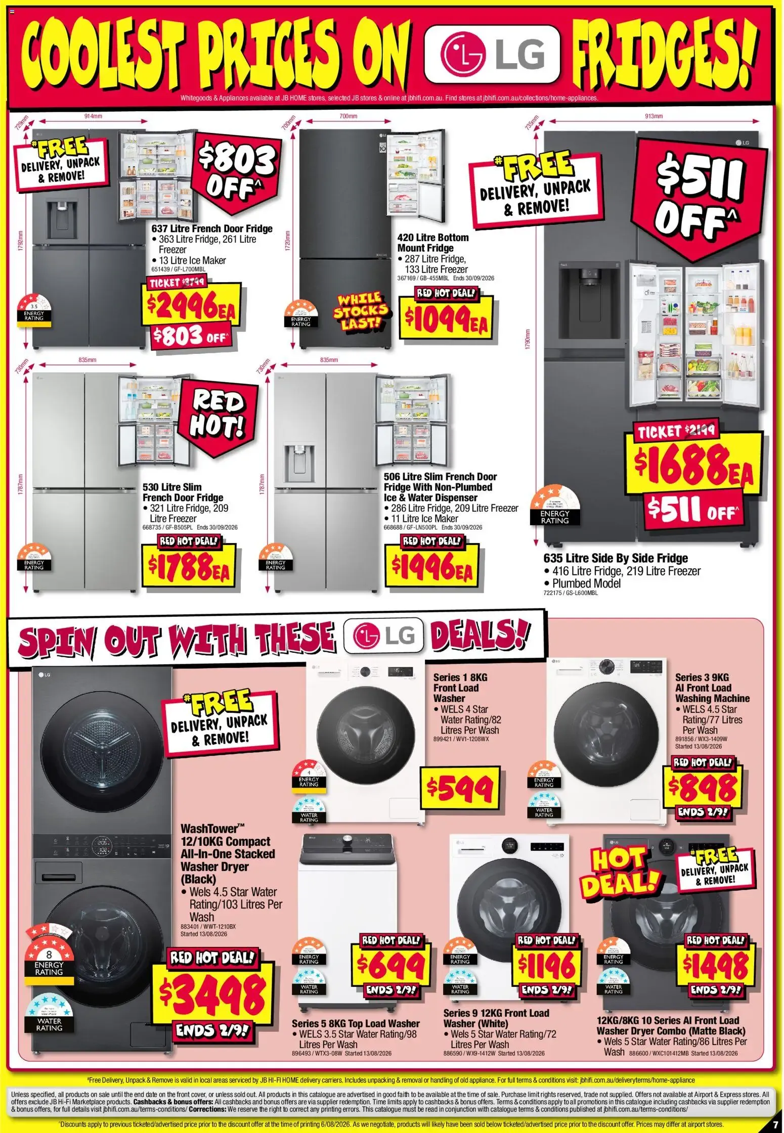 JB Hi-Fi LG Bonanza! - Catalogue valid from 20 August to 2 September 2026 - page 7