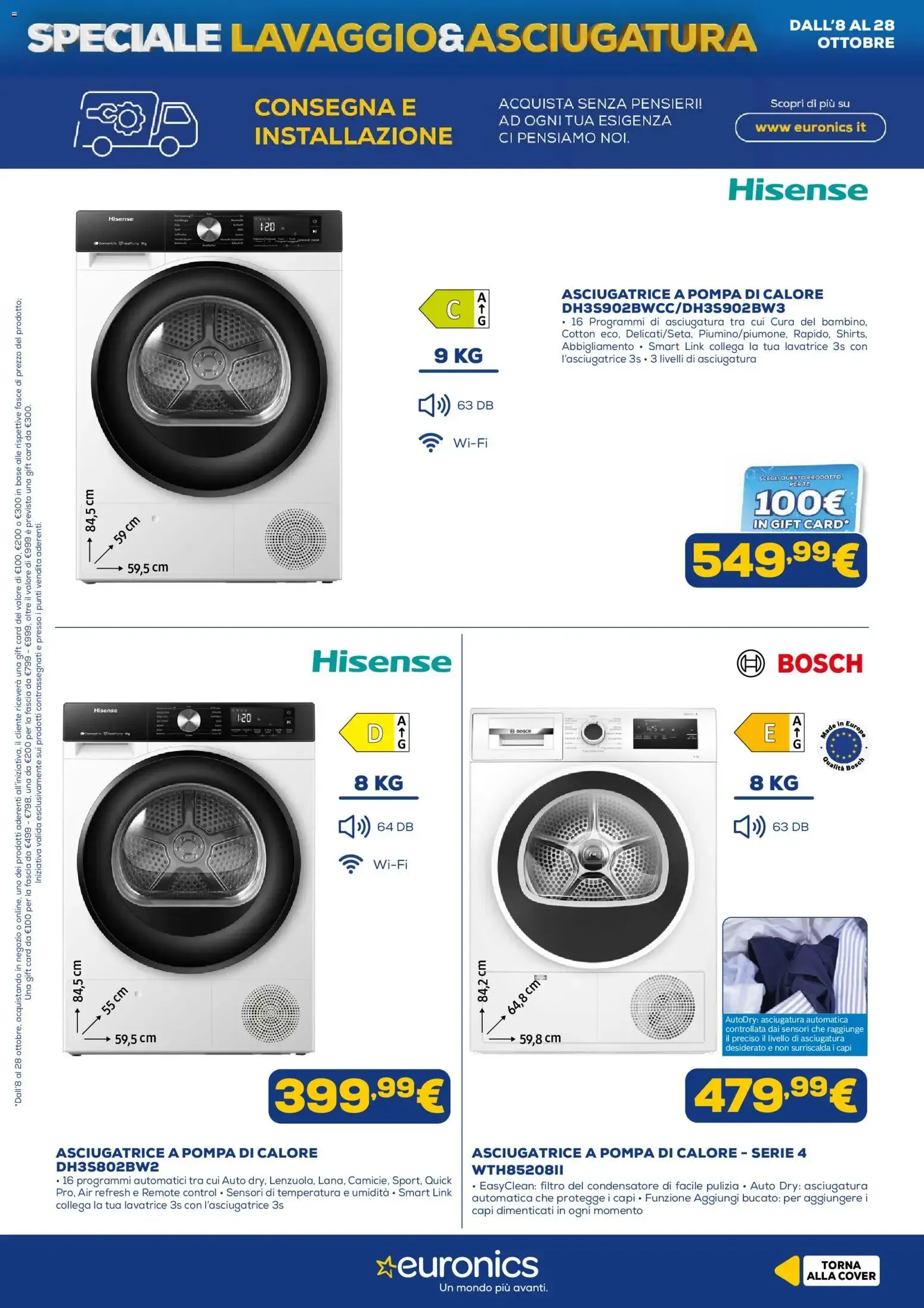 Euronics: Speciale Lavaggio & Asciugatura da 8 ottobre a 28 ottobre di 2026 - Pagina del volantino 6