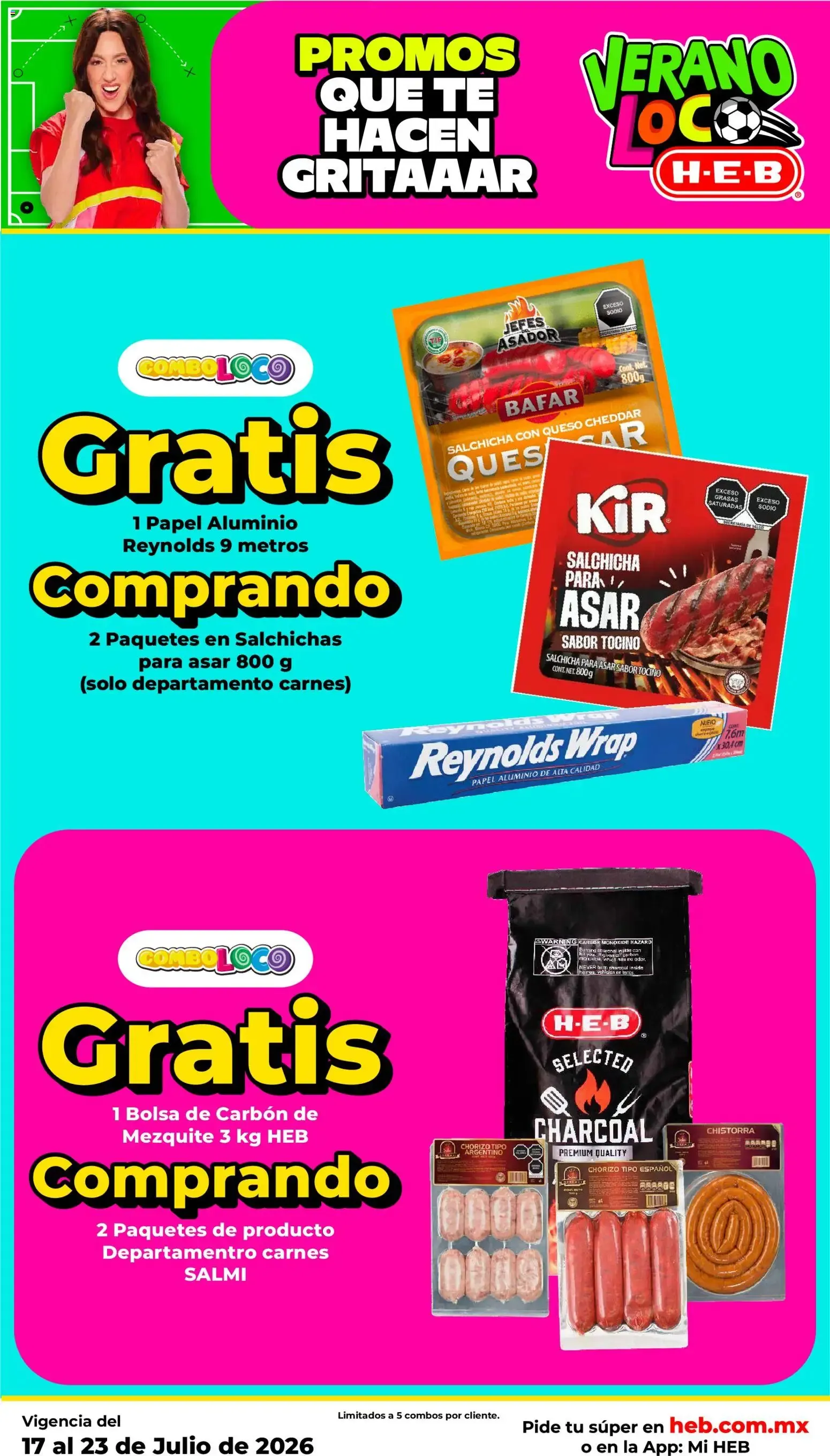 Catálogo de H-E-B: Las Promos Más Locas Entran a la Cancha - Verano Loco 17 de julio al 23 de julio 2026 - Pagina 5