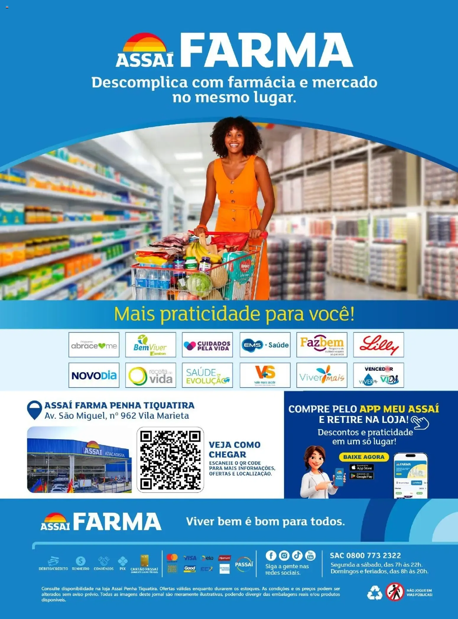 Encarte de Assaí Farma - Grandes Ofertas de Inauguração 30 de julho até 31 de agosto 2026 - Pagina 8