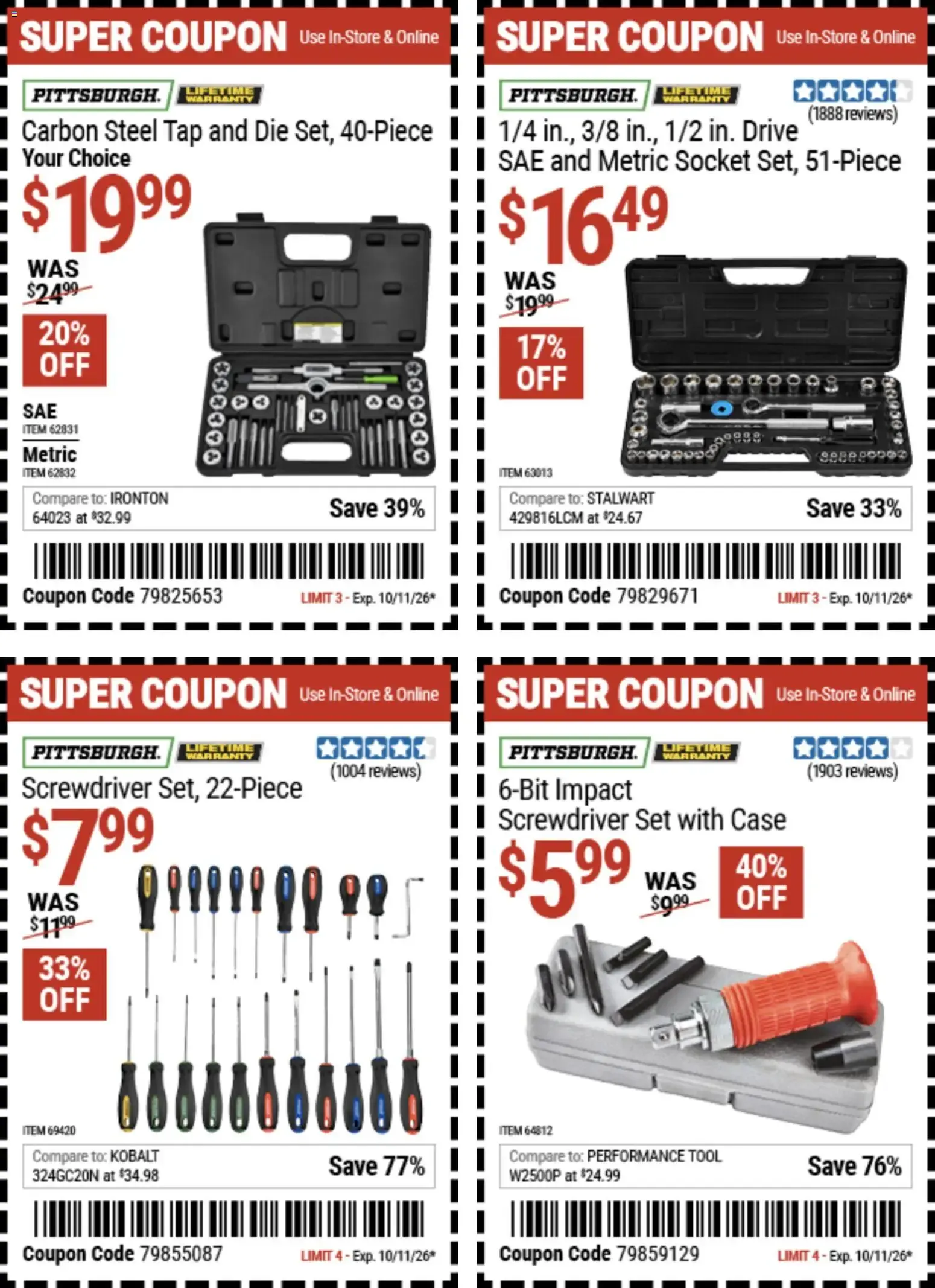 Weekly ad Harbor Freight Coupon Deals from September 28 to October 11 2026 - Page 11