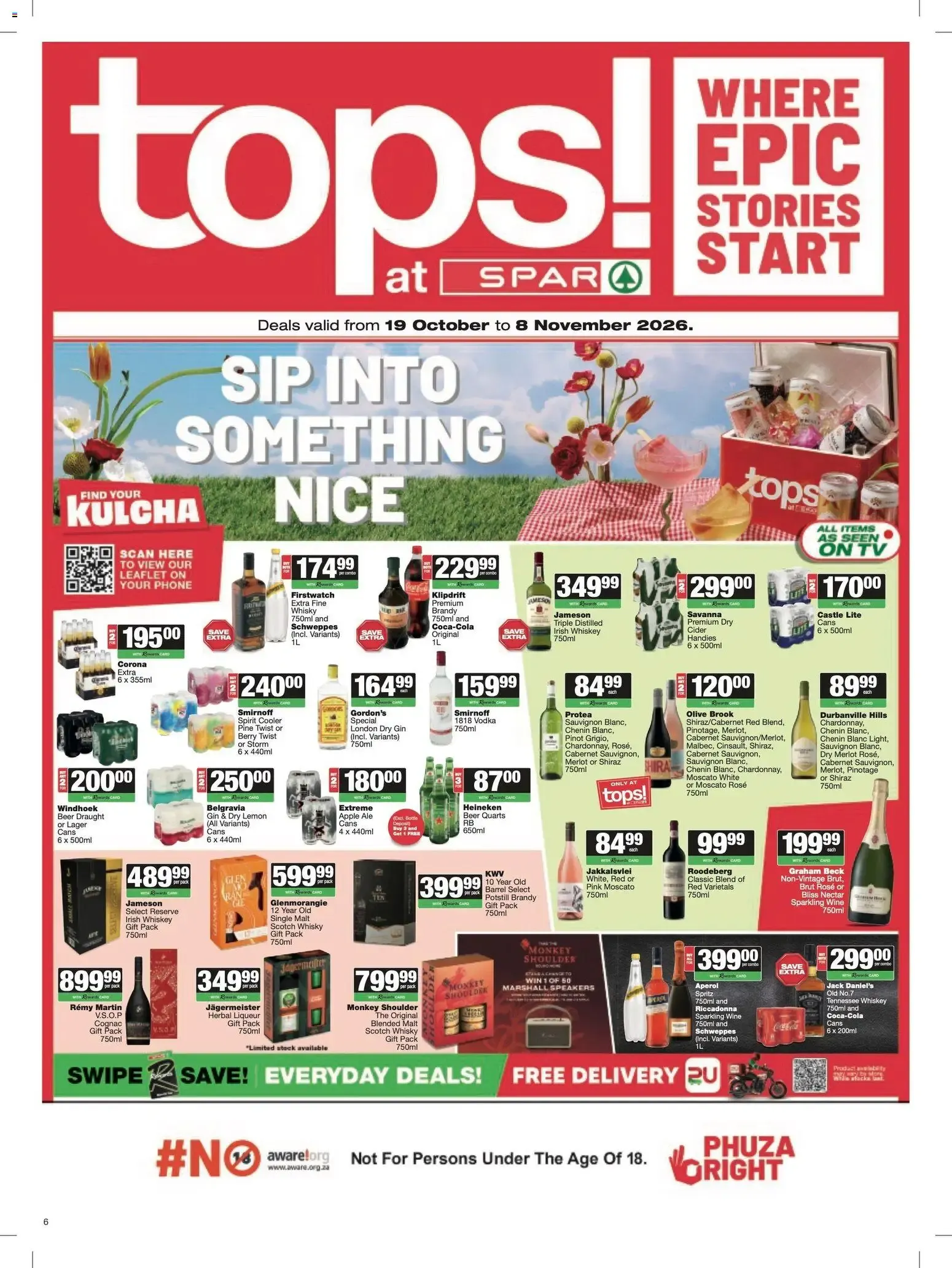 Spar Super Savings Specials (19/10/2026 - 08/11/2026) Online from 19 October to 8 November 2026 - Catalogue Page 6