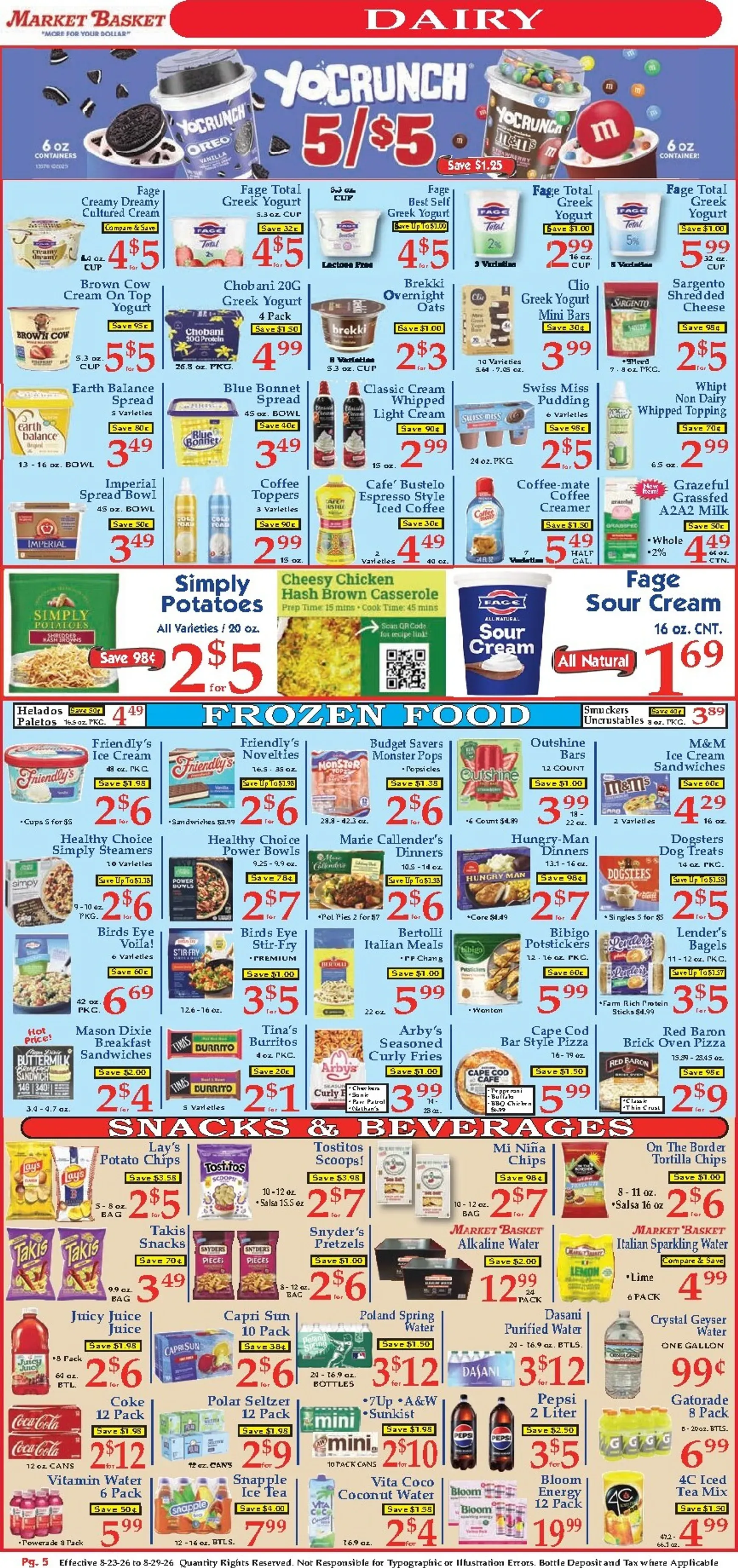 Weekly ad Current Market Basket leaflet valid from Sunday 08/23/2026 to Saturday 08/29/2026 from August 23 to August 29 2026 - Page 5