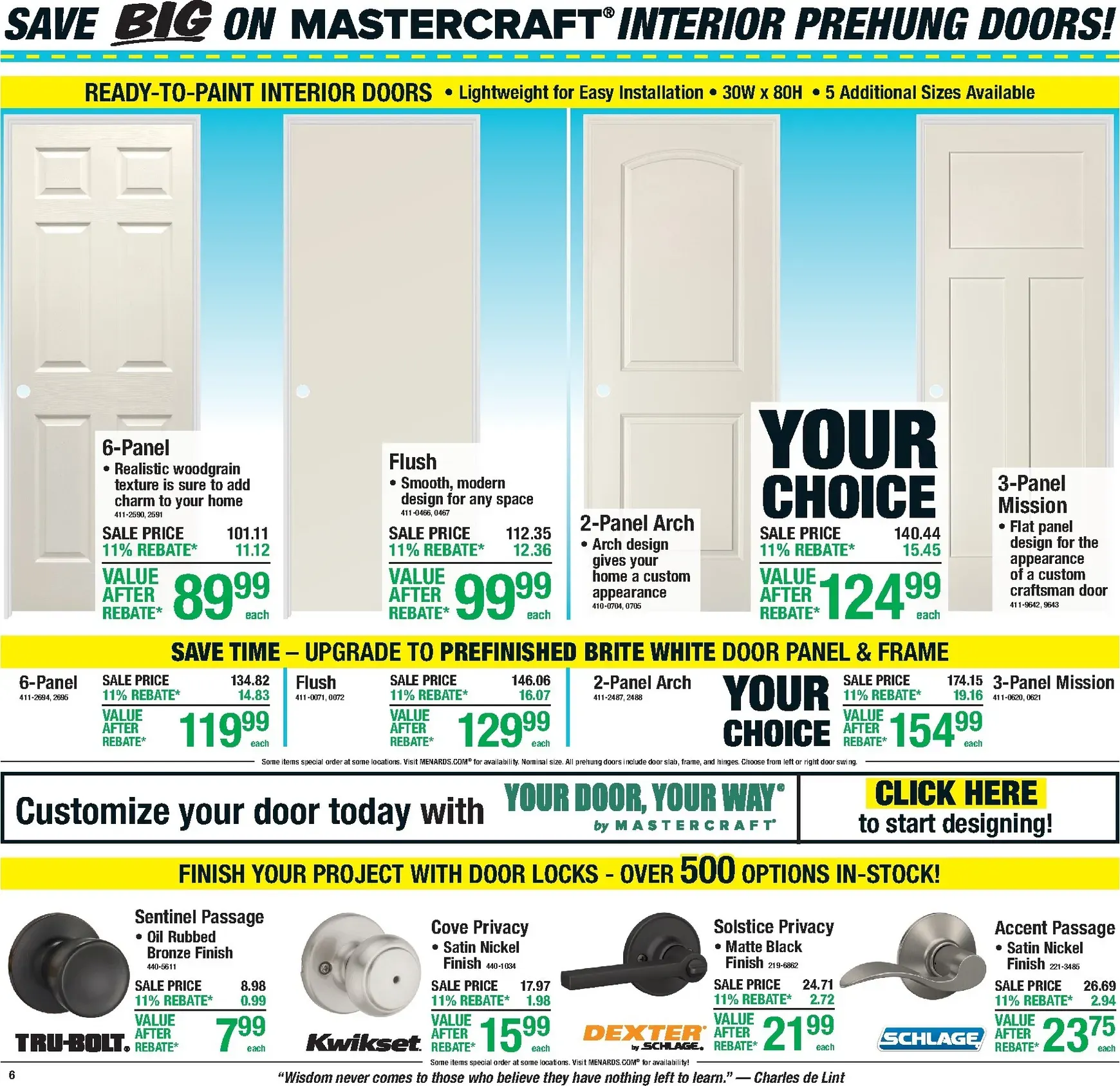 Weekly promotion Current Menards - 11% Rebate Sale leaflet valid from Thursday 09/24/2026 to Sunday 10/04/2026 spanning from September 24 to October 4 2026 - Page 9 for Catalogue 365
