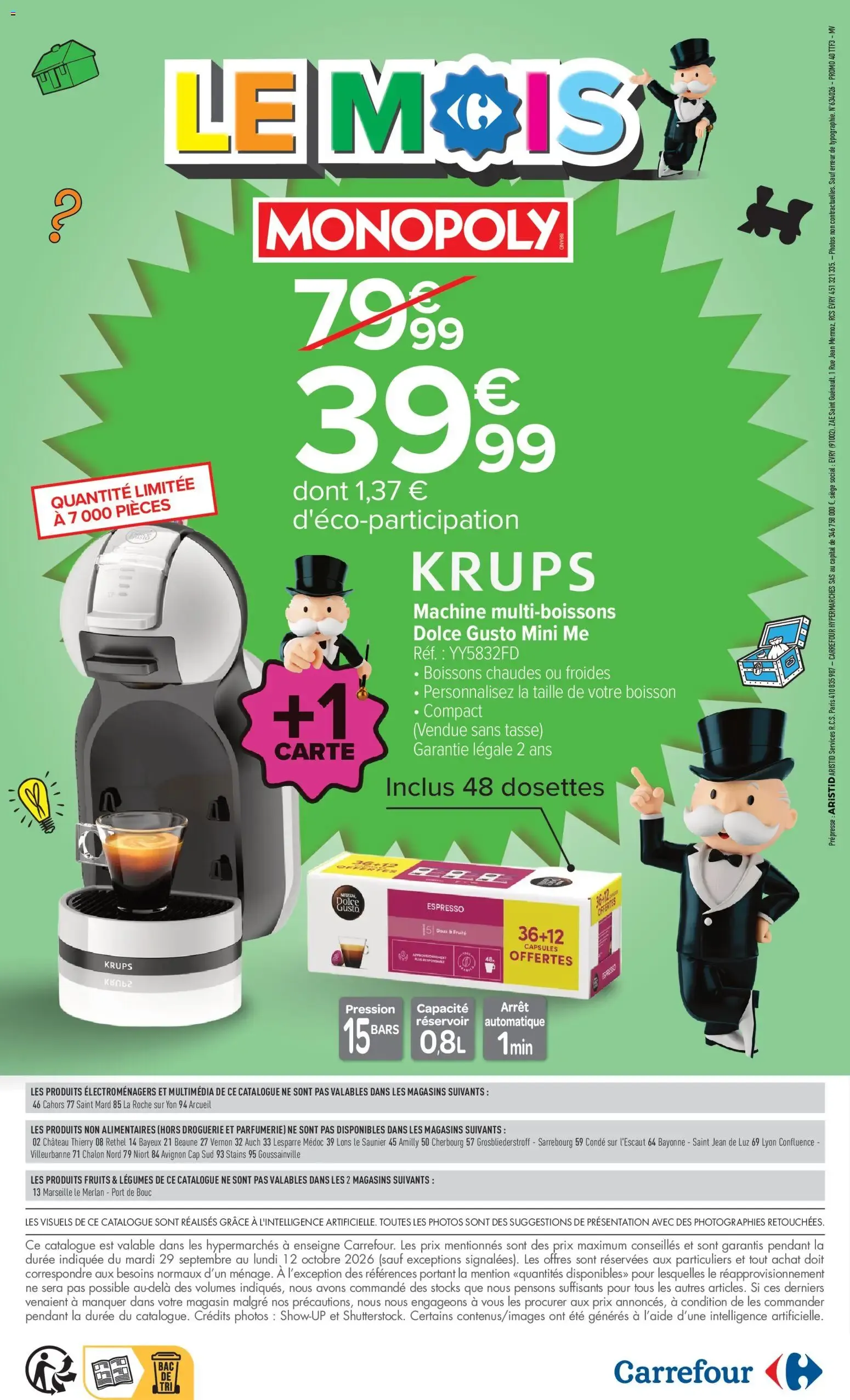 Carrefour Le mois monopoly produits laitiers à partir du 29/09/2026 - promo en ligne du 29 septembre au 12 octobre 2026 - Catalogue page 2