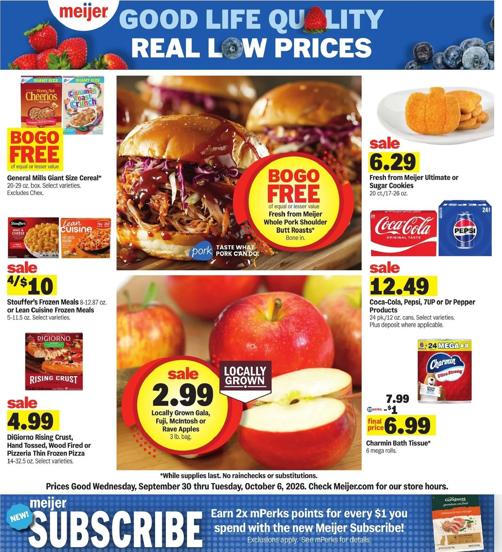 Future Meijer flyer valid from Wednesday 09/30/2026 to Tuesday 10/06/2026
