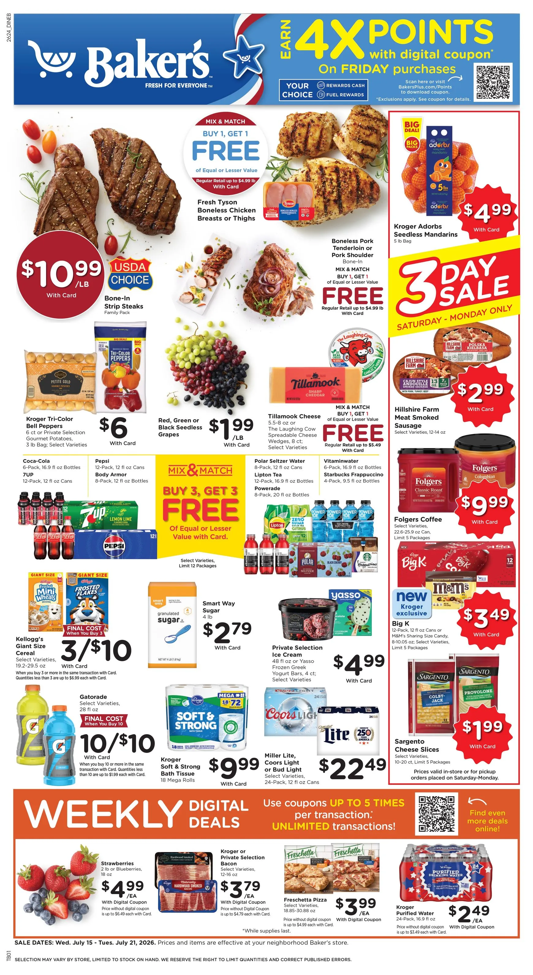 Current Baker's leaflet valid from Wednesday 07/15/2026 to Tuesday 07/21/2026