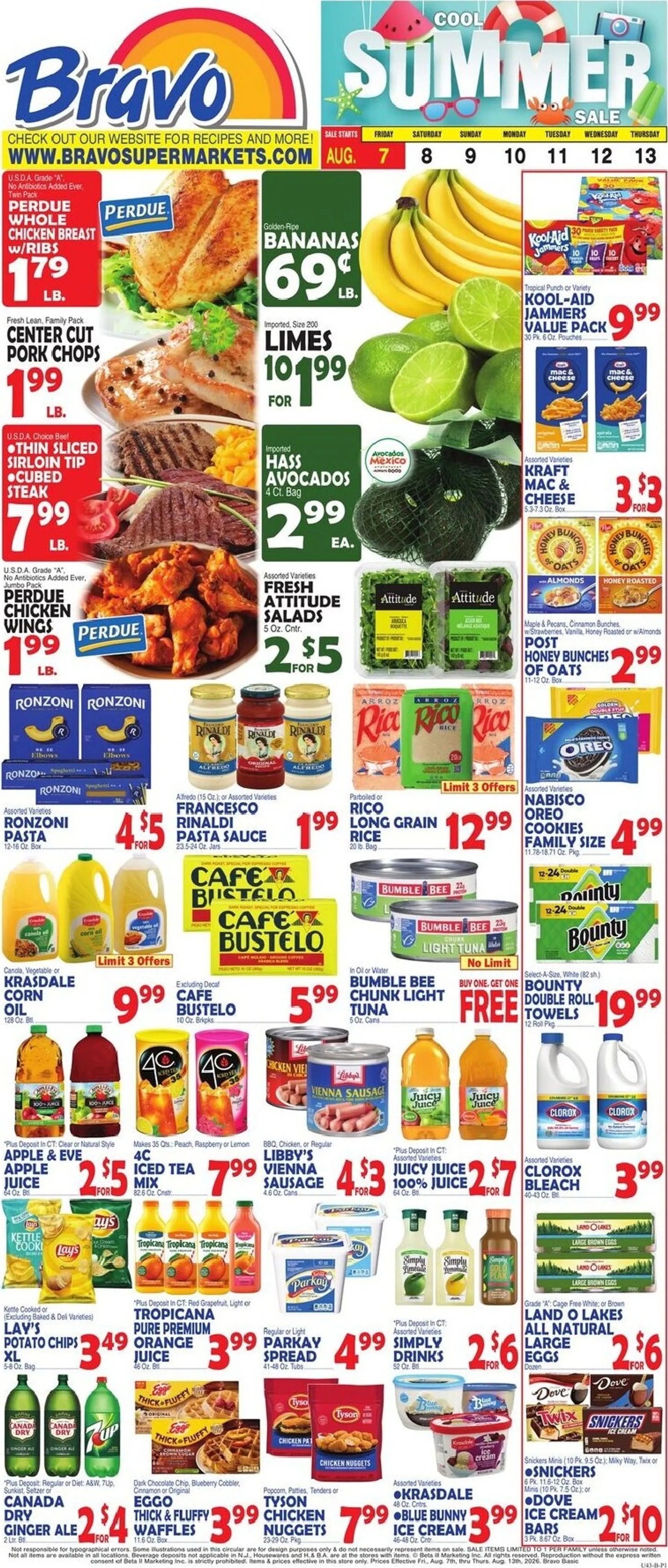 Weekly ad Current Bravo leaflet valid from Friday 08/07/2026 to Thursday 08/13/2026 from August 7 to August 13 2026 - Page 1