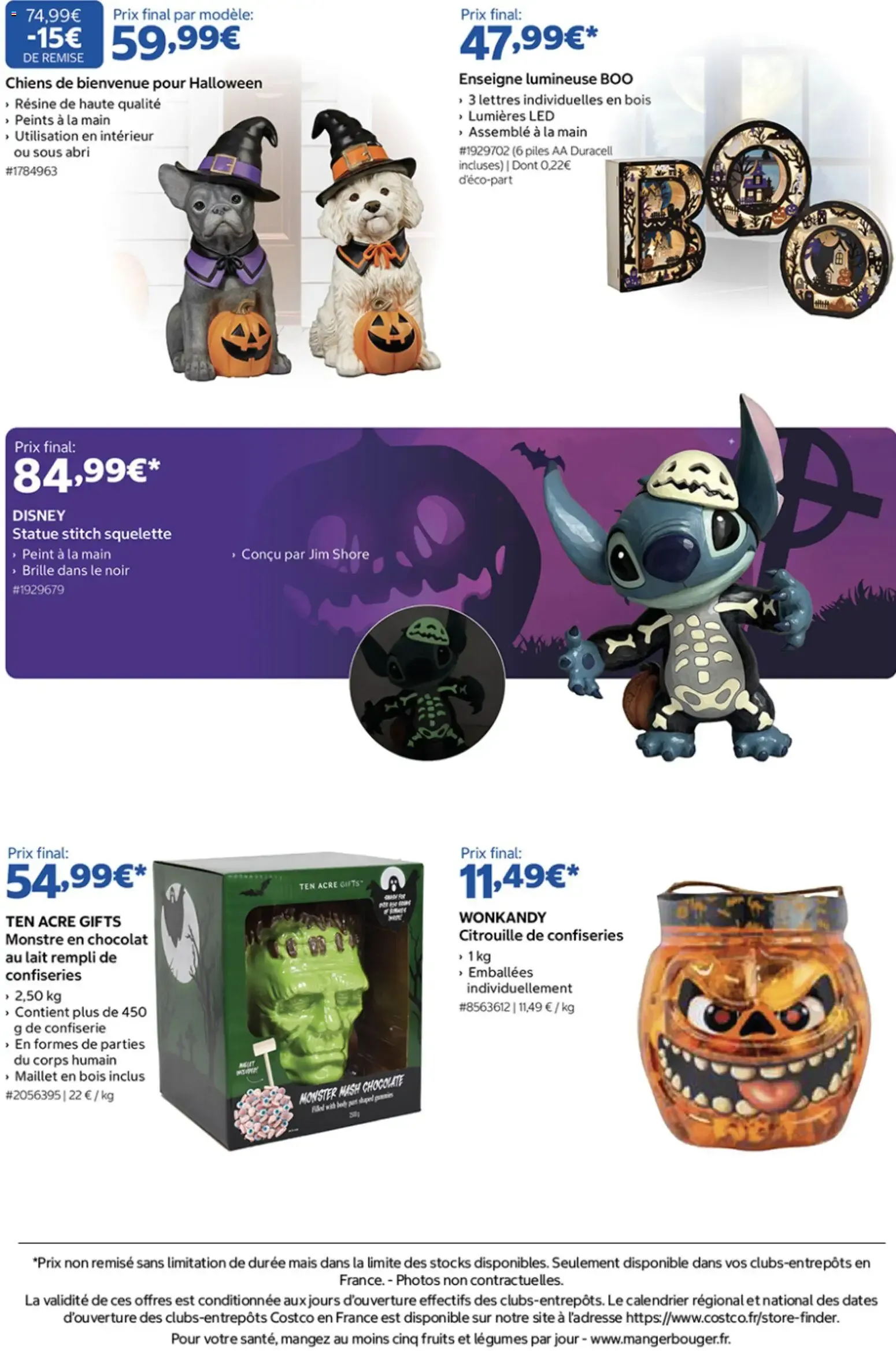 Costco Sélection Halloween à partir du 30/09/2026 - promo en ligne du 30 septembre au 11 octobre 2026 - Catalogue page 2