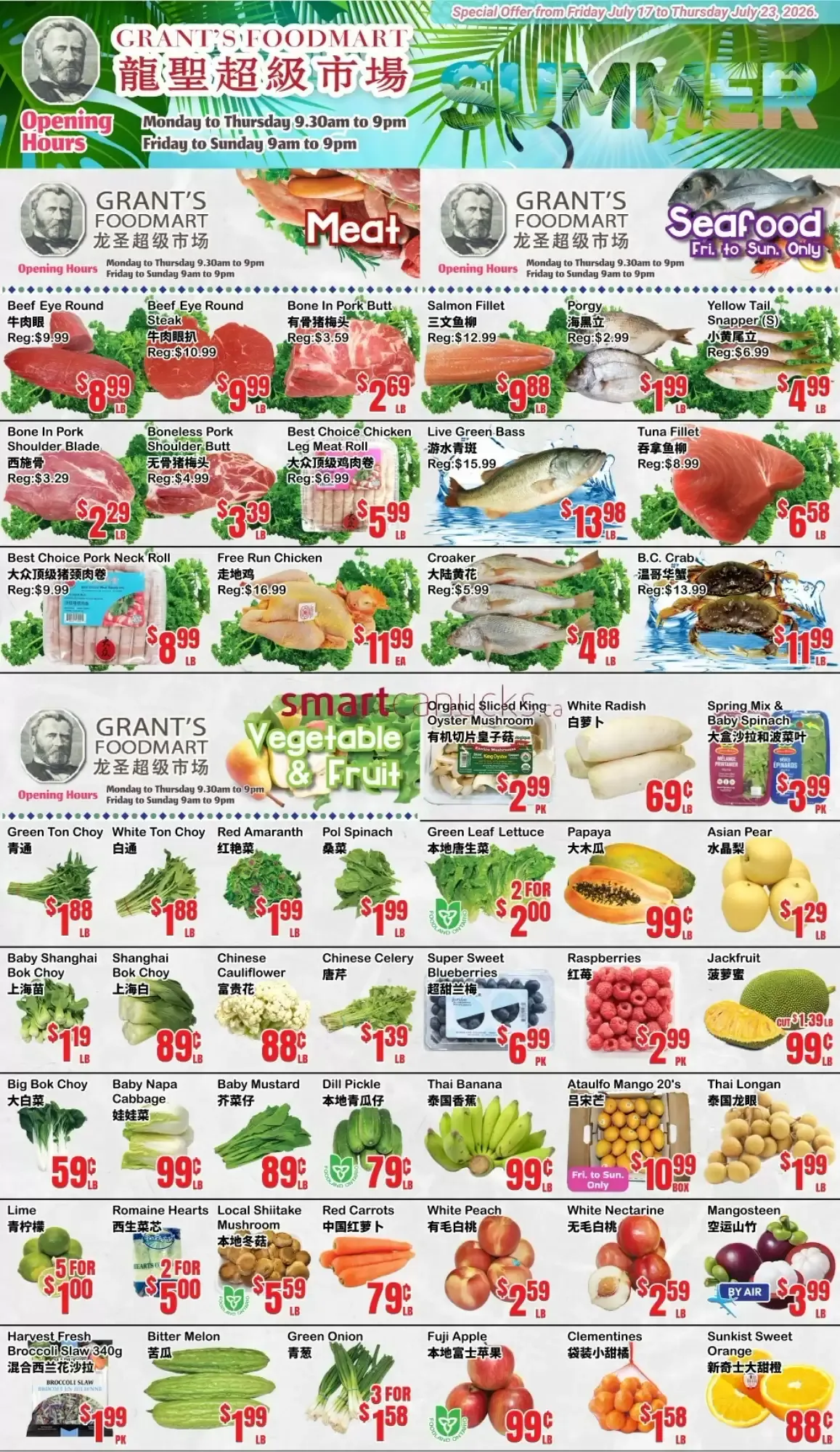 GRANT'S FOODMART from July 17 to July 23 2026 - flyer page 1