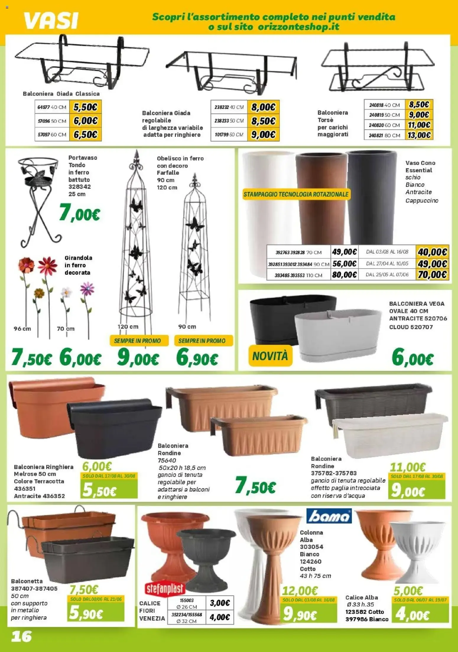Orizzonte Catalogo Giardinaggio 2026 da 10 aprile a 11 ottobre di 2026 - Pagina del volantino 16