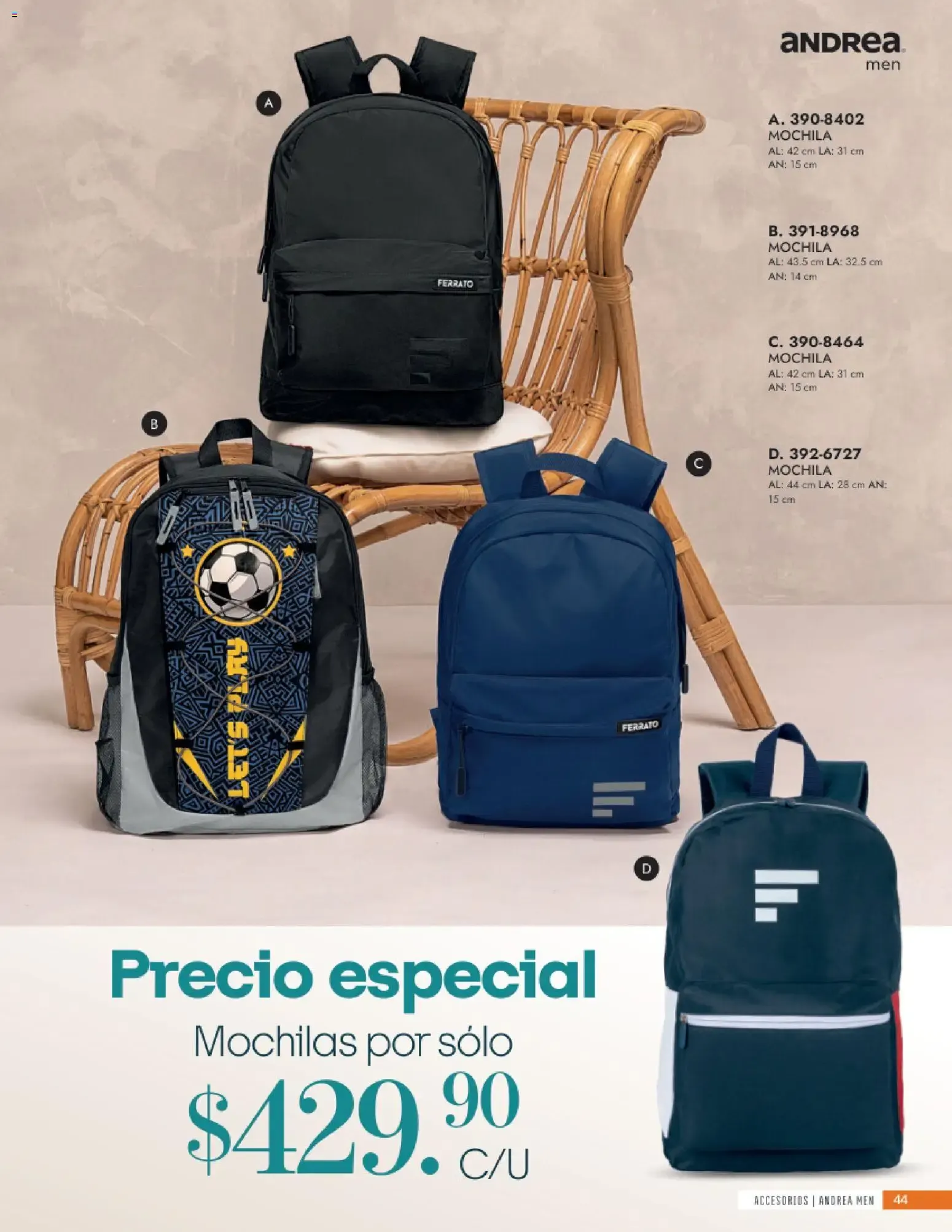 Catálogo de Andrea Verano 26 Accesorios 24 de mayo al 31 de diciembre 2026 - Pagina 44