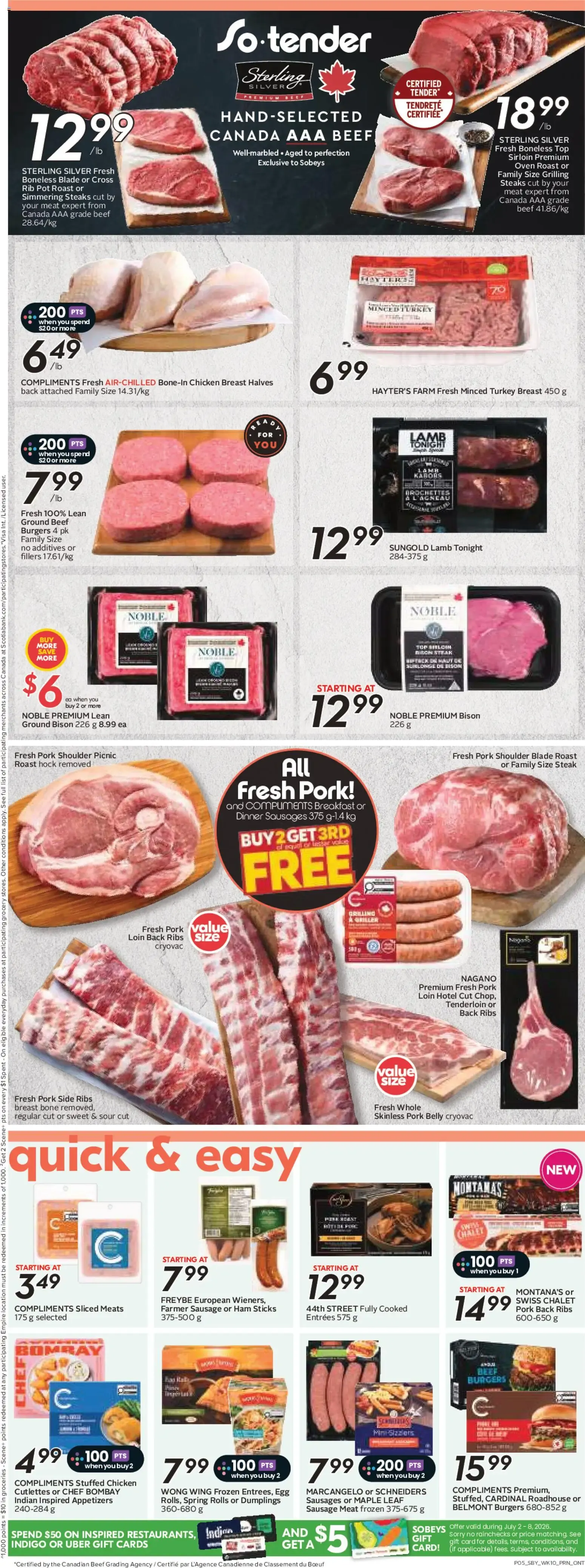 Sobeys weekly flyer / circulaire from Jul 2, 2026 > weekly specials & deals from July 2 to July 8 2026 - flyer page 8