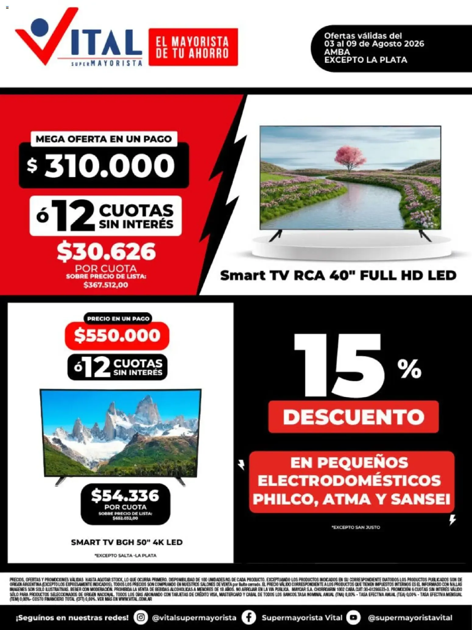 Ofertas de Vital - Especial de nonfood || del 03/08/2026 - 09/08/2026 || Catálogo 3 de agosto al 9 de agosto 2026 - Página 1 del catálogo
