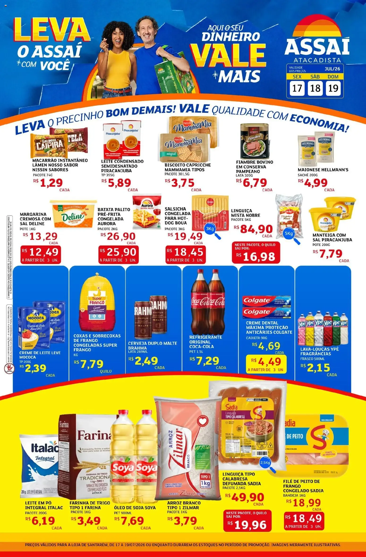 Encarte de Assaí Atacadista ofertas - PA de 17/07/2026 | Promoções Online 17 de julho até 19 de julho 2026 - Pagina 1