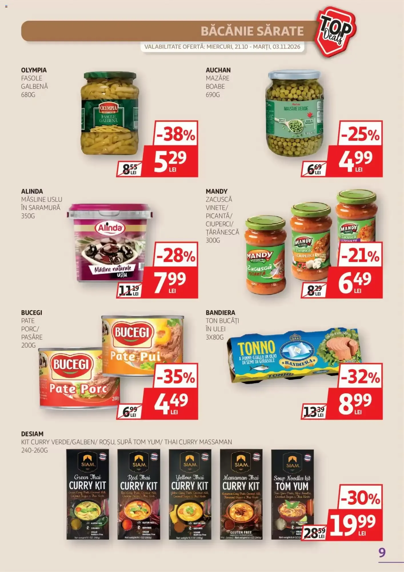 Catalog Catalog Auchan de la 21 octombrie până la 3 noiembrie 2026 - Revista Pagina 9
