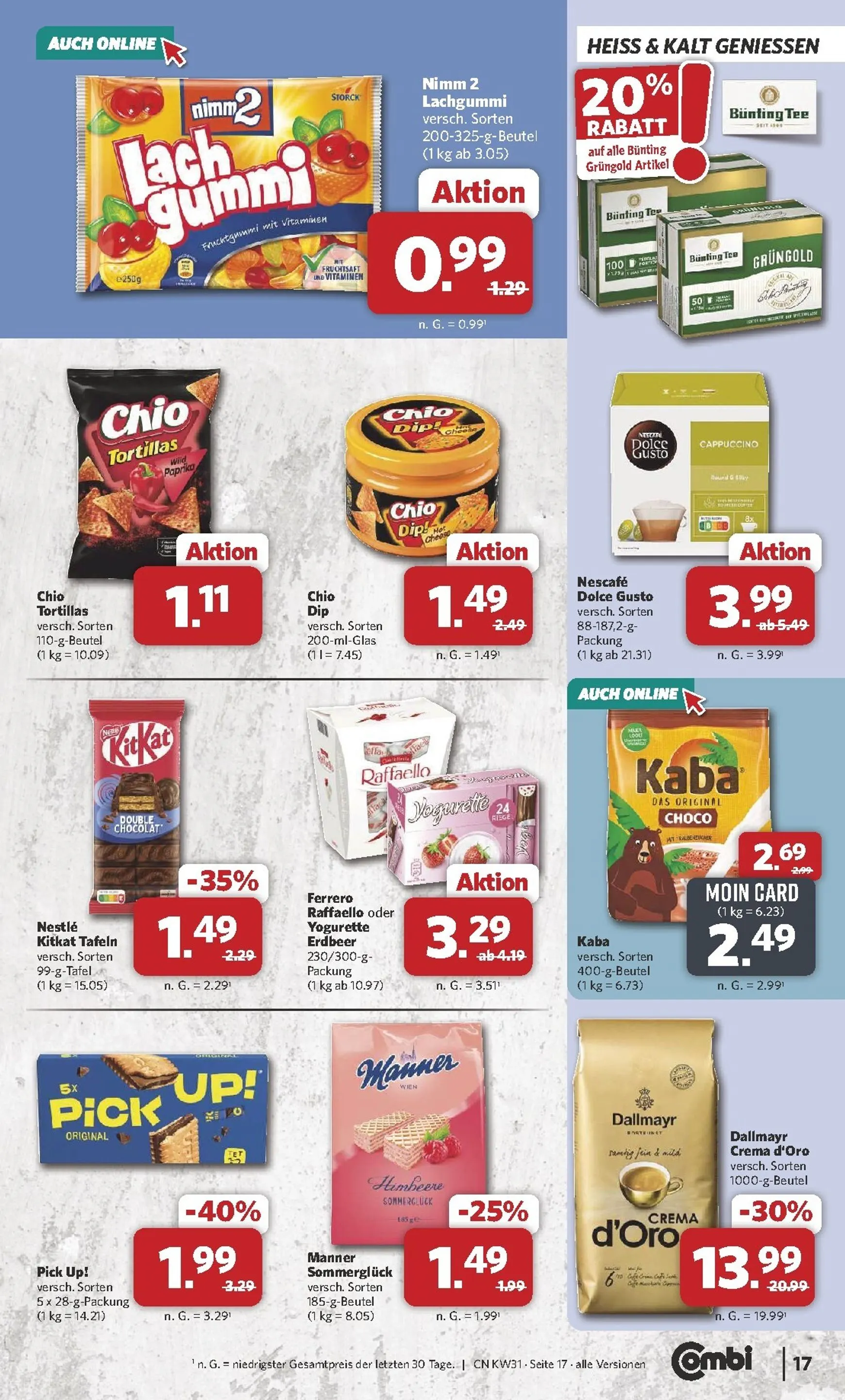 Combi Prospekt – von Montag 27.07.2026 bis Samstag 01.08.2026 von 27. Juli bis 1. August 2026 - Prospekt seite 17