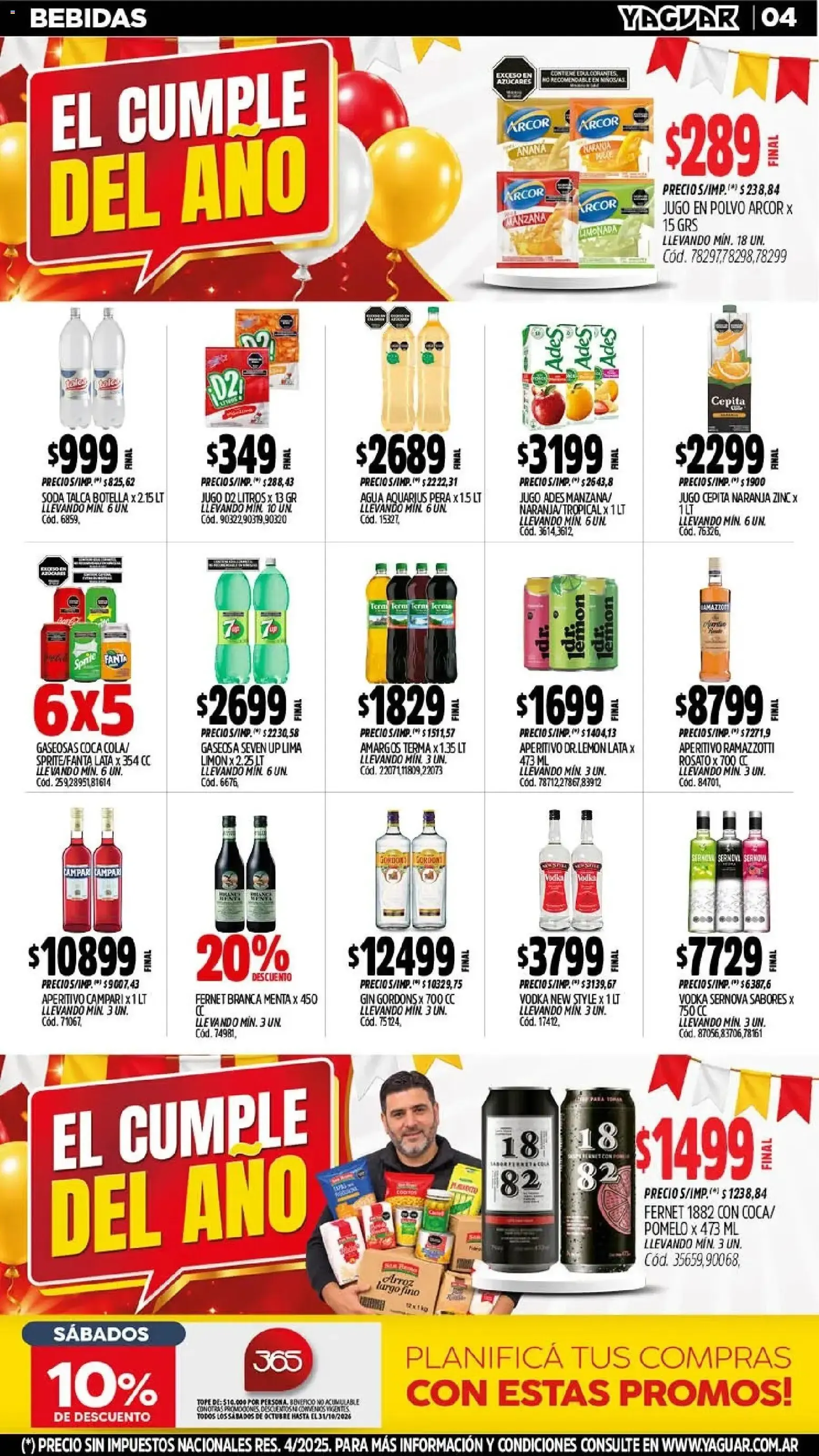 Ofertas de Mayorista Yaguar - El Cumple del Año 38 26 de octubre al 31 de octubre 2026 - Página 5 del catálogo
