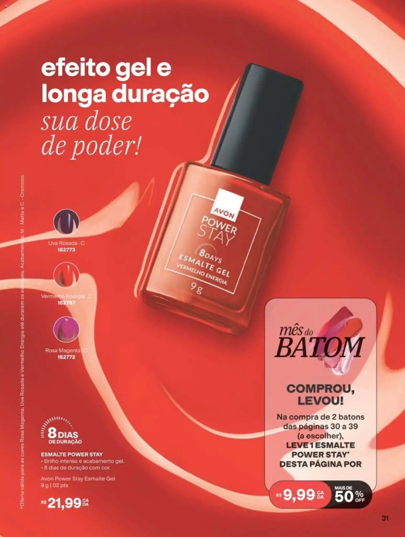 Encarte de Avon | Campanha Ciclo 12/2026 | Mês do Batom com Power Stay Matte Glitter 19 de julho até 9 de agosto 2026 - Pagina 31