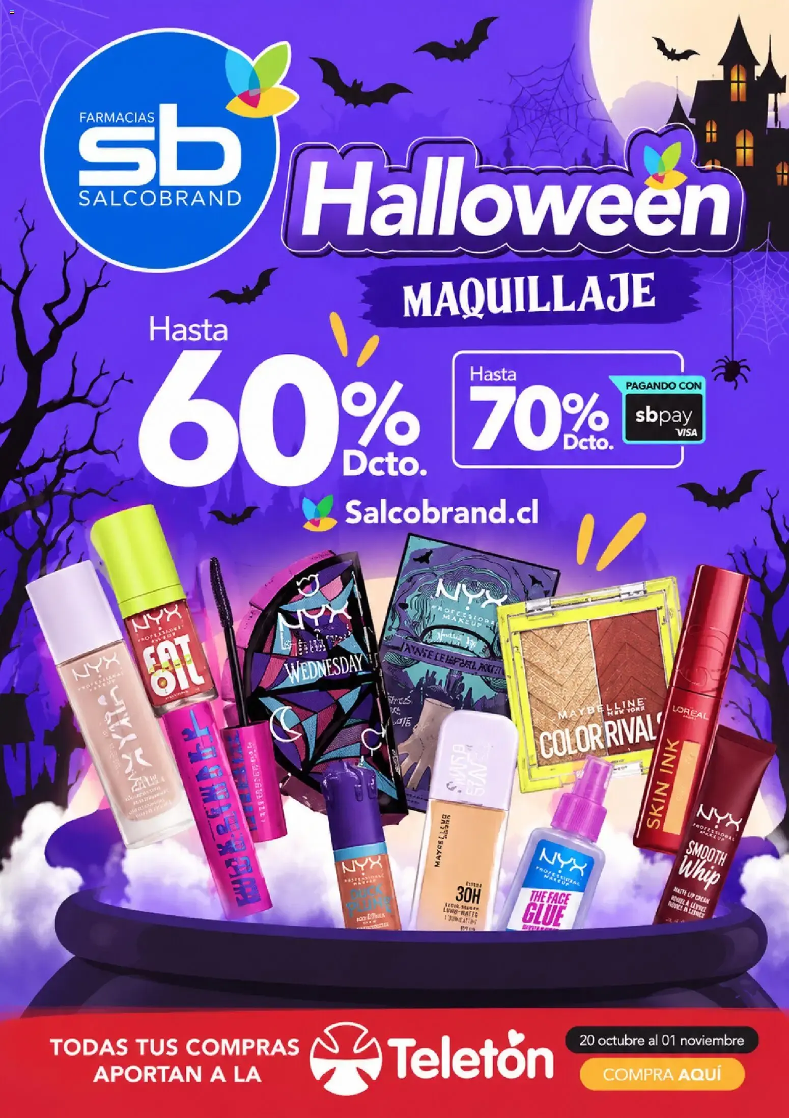 Farmacias Salcobrand Halloween MAQUILLAJE