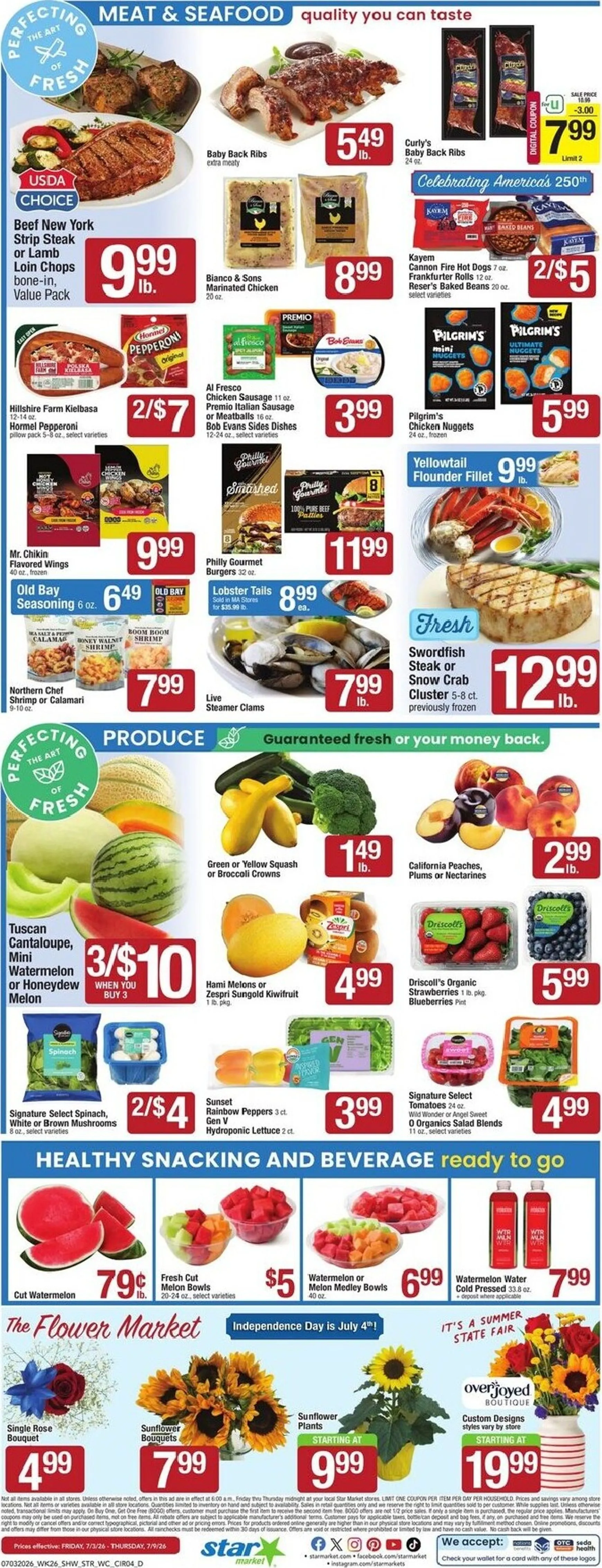 Weekly ad Current Star Market leaflet valid from Friday 07/03/2026 to Thursday 07/09/2026 from July 3 to July 9 2026 - Page 4
