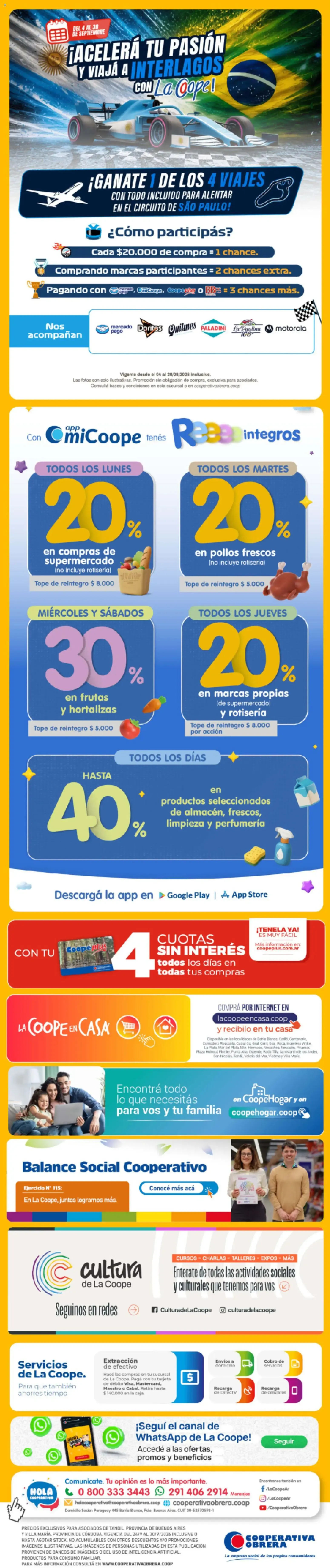 Ofertas de ¡Ofertas Imperdibles! de La Coope 24 de septiembre al 30 de septiembre 2026 - Página 9 del catálogo
