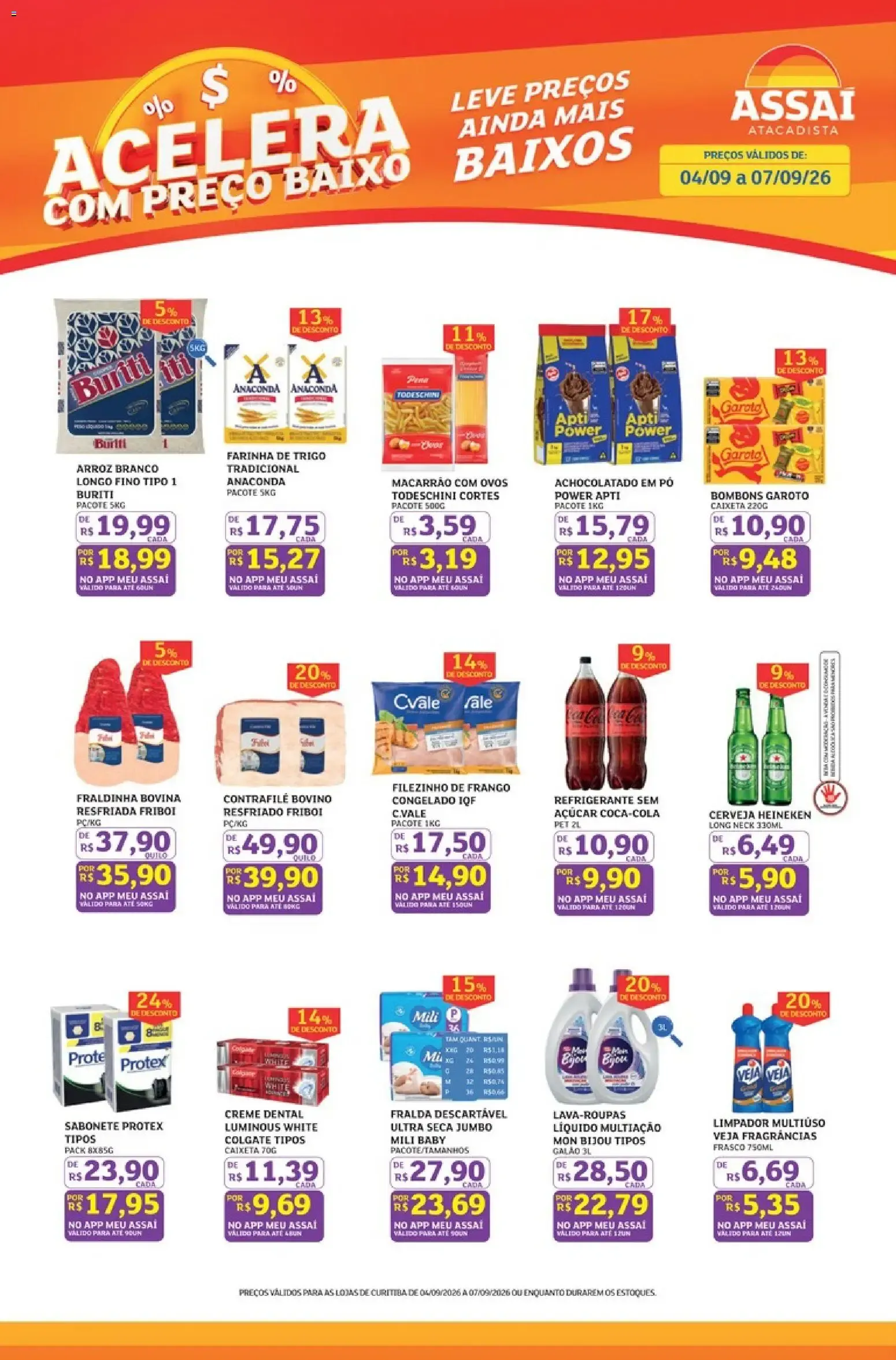 Encarte de Assaí Atacadista ofertas - PR de 04/09/2026 | Promoções Online 4 de setembro até 7 de setembro 2026 - Pagina 1