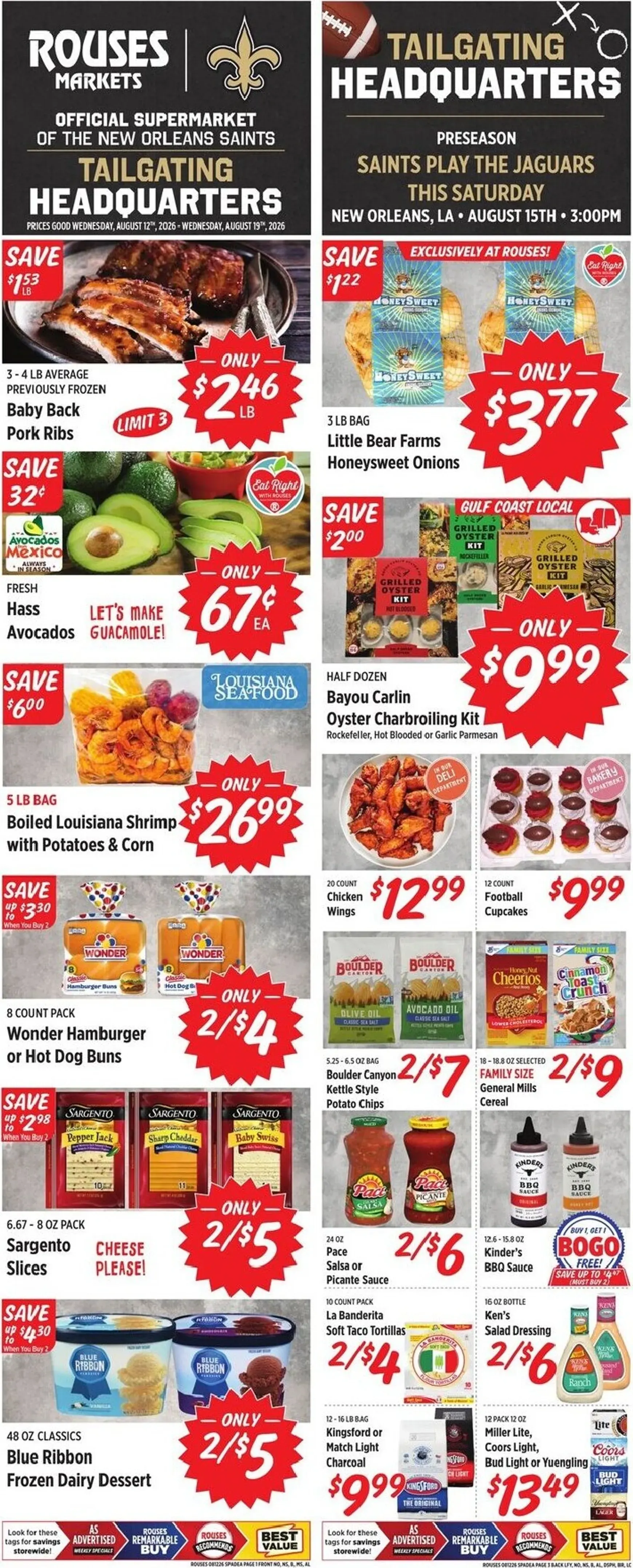 Weekly ad Current Rouses Markets leaflet valid from Wednesday 08/12/2026 to Wednesday 08/19/2026 from August 12 to August 19 2026 - Page 2