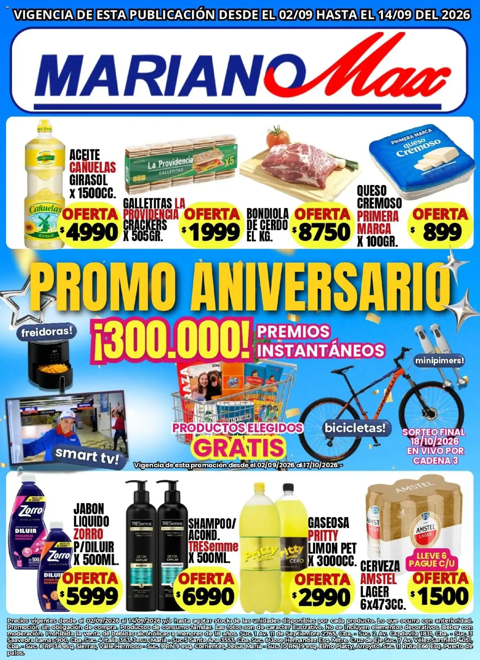 Ofertas de Mariano Max - Promo Aniversario y Catálogo de Ofertas 2 de septiembre al 17 de octubre 2026 - Página 1 del catálogo