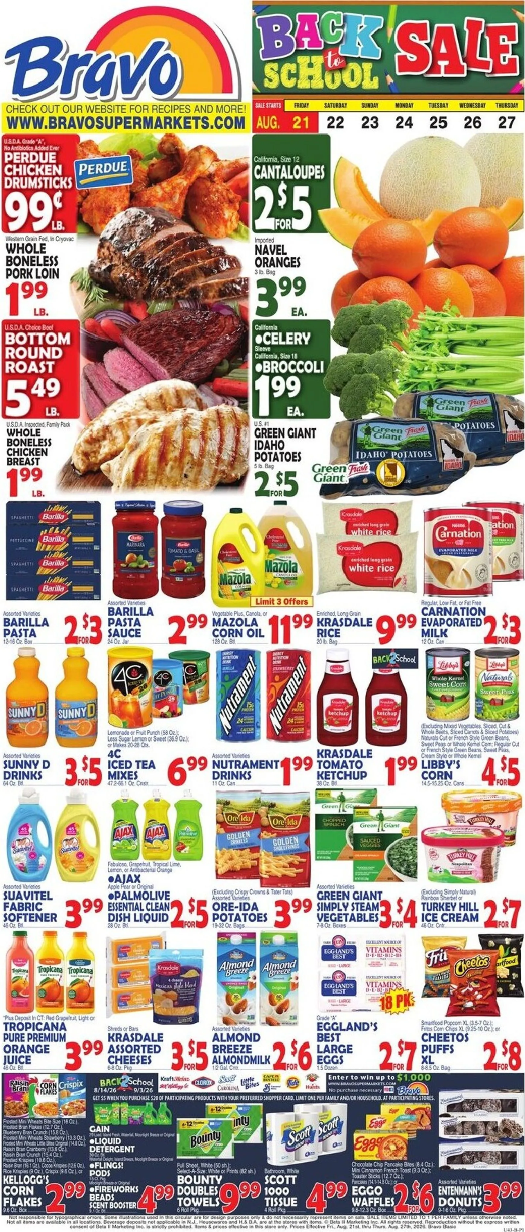 Bravo Supermarkets: Back to School Sale