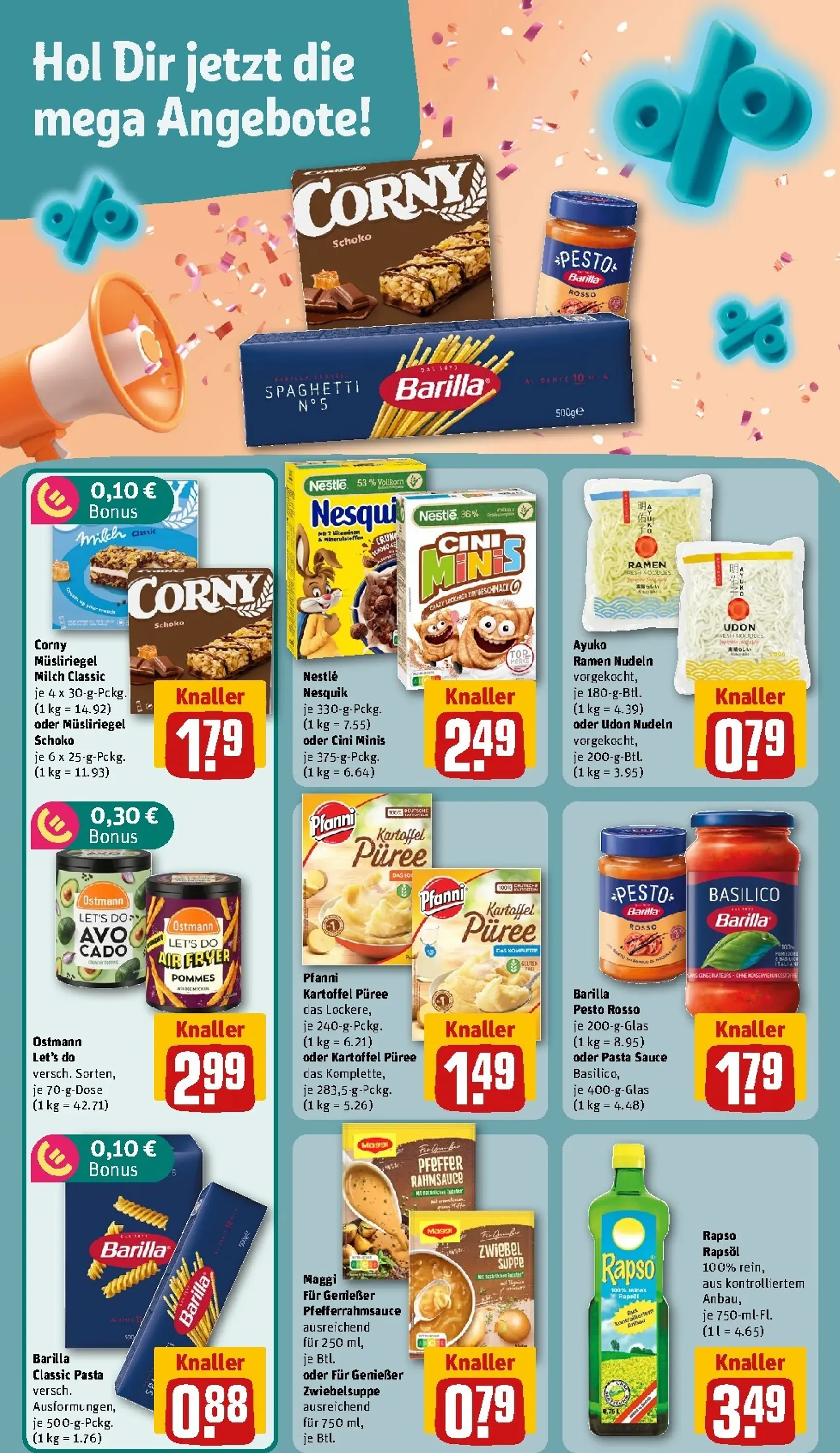 Die REWE Jubelwochen Mega Angebote, mega sparen! von 21. September bis 27. September 2026 - Prospekt seite 8