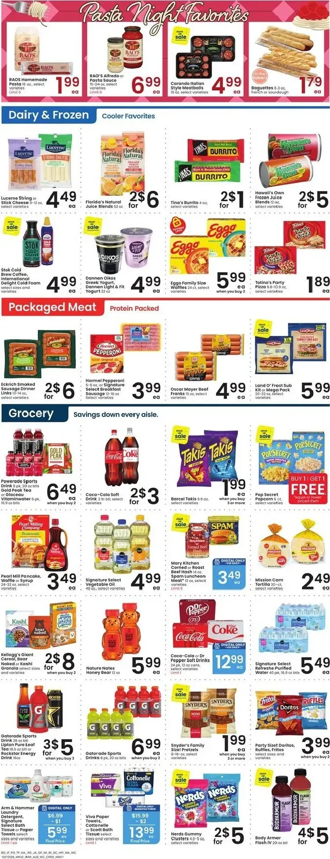 Weekly promotion Current Albertsons leaflet valid from Wednesday 10/21/2026 to Tuesday 10/27/2026 spanning from October 21 to October 27 2026 - Page 3 for Catalogue 365
