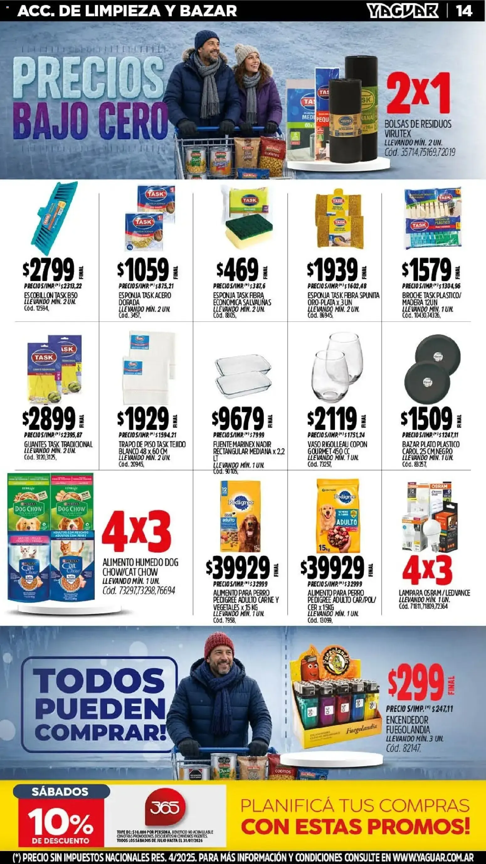 Ofertas de Mayorista Yaguar - Precios Bajo Cero 20 de julio al 25 de julio 2026 - Página 14 del catálogo