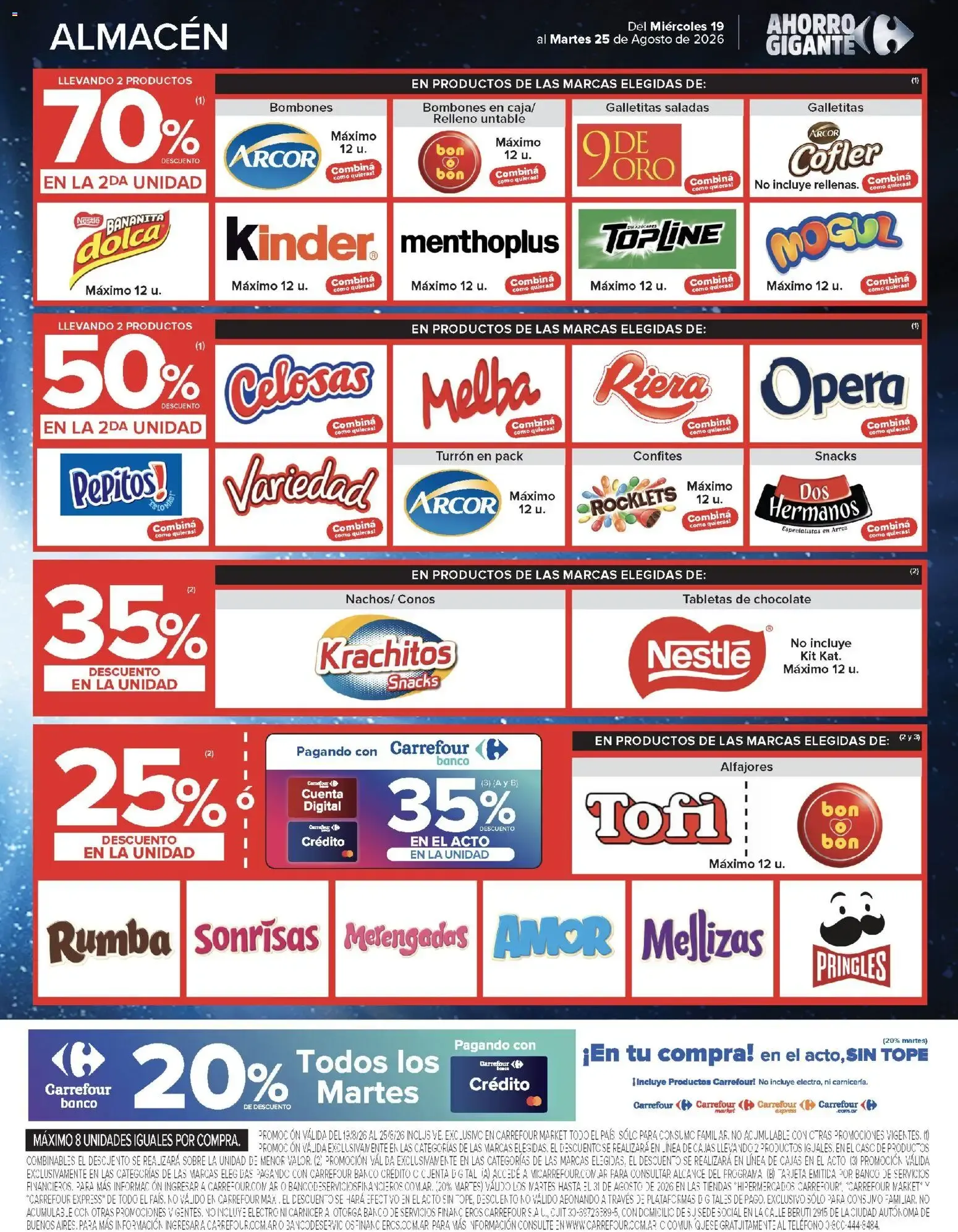 Ofertas de Carrefour Ahorro Gigante: Ofertas Hiper y Market 19 de agosto al 25 de agosto 2026 - Página 39 del catálogo
