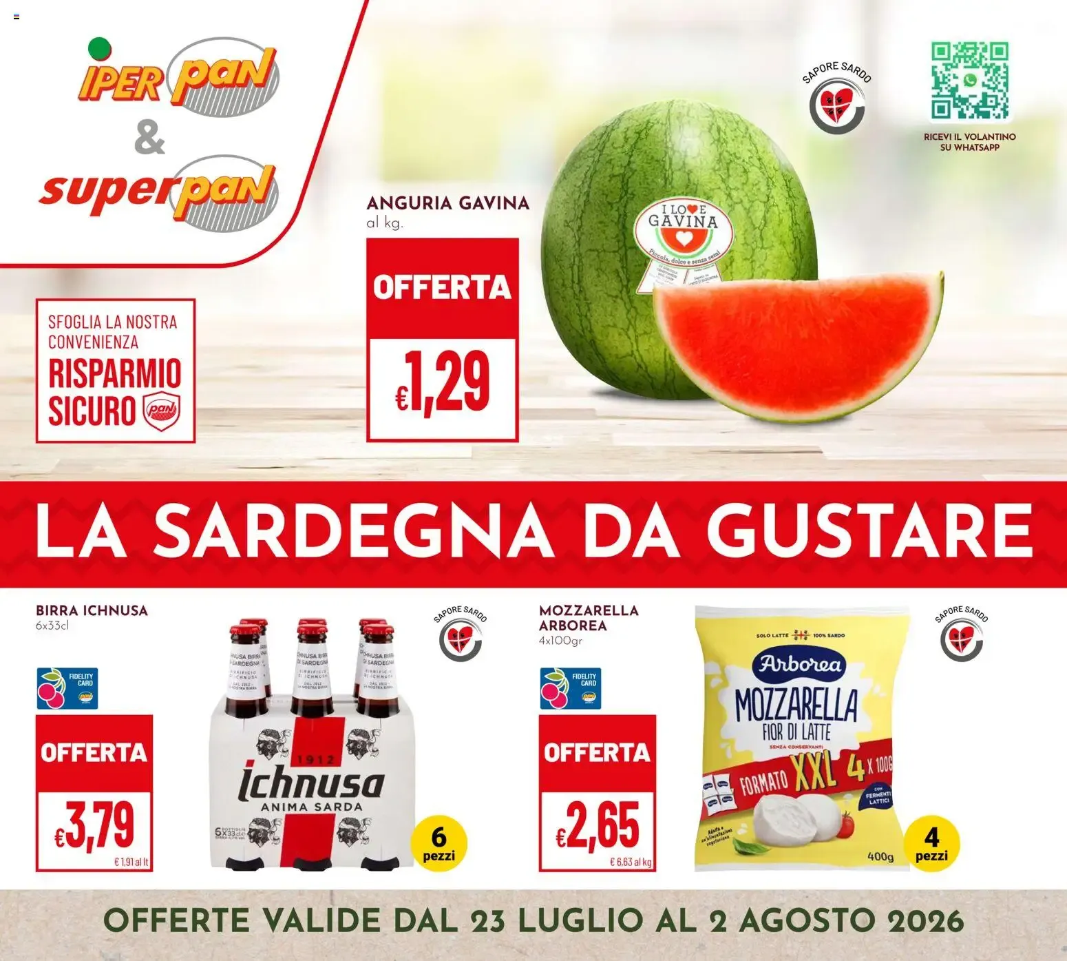 LA SARDEGNA DA GUSTARE da 23 luglio a 2 agosto di 2026 - Pagina del volantino 1