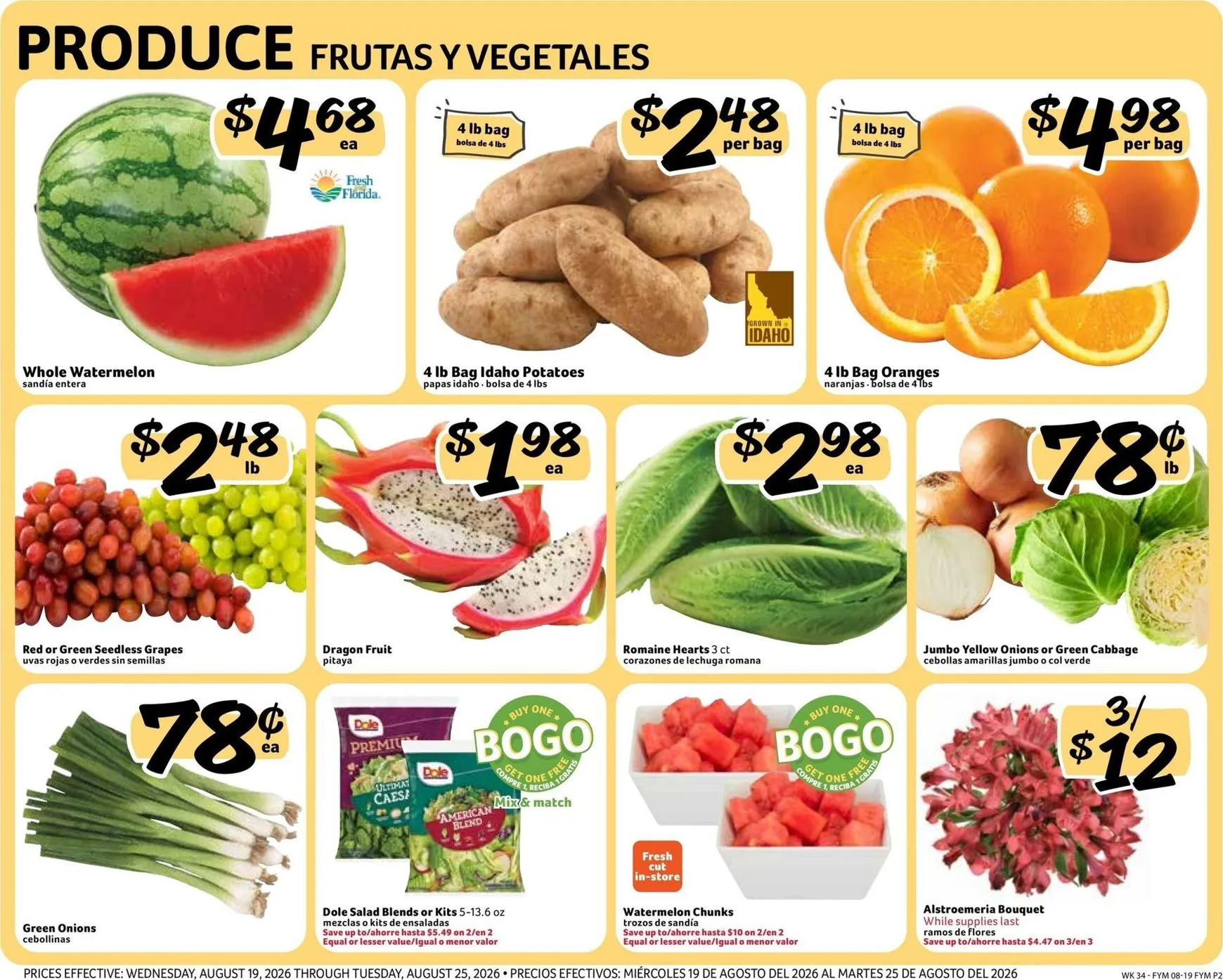 Weekly promotion Current Fresco y Más leaflet valid from Wednesday 08/19/2026 to Tuesday 08/25/2026 spanning from August 19 to August 25 2026 - Page 2 for Catalogue 365